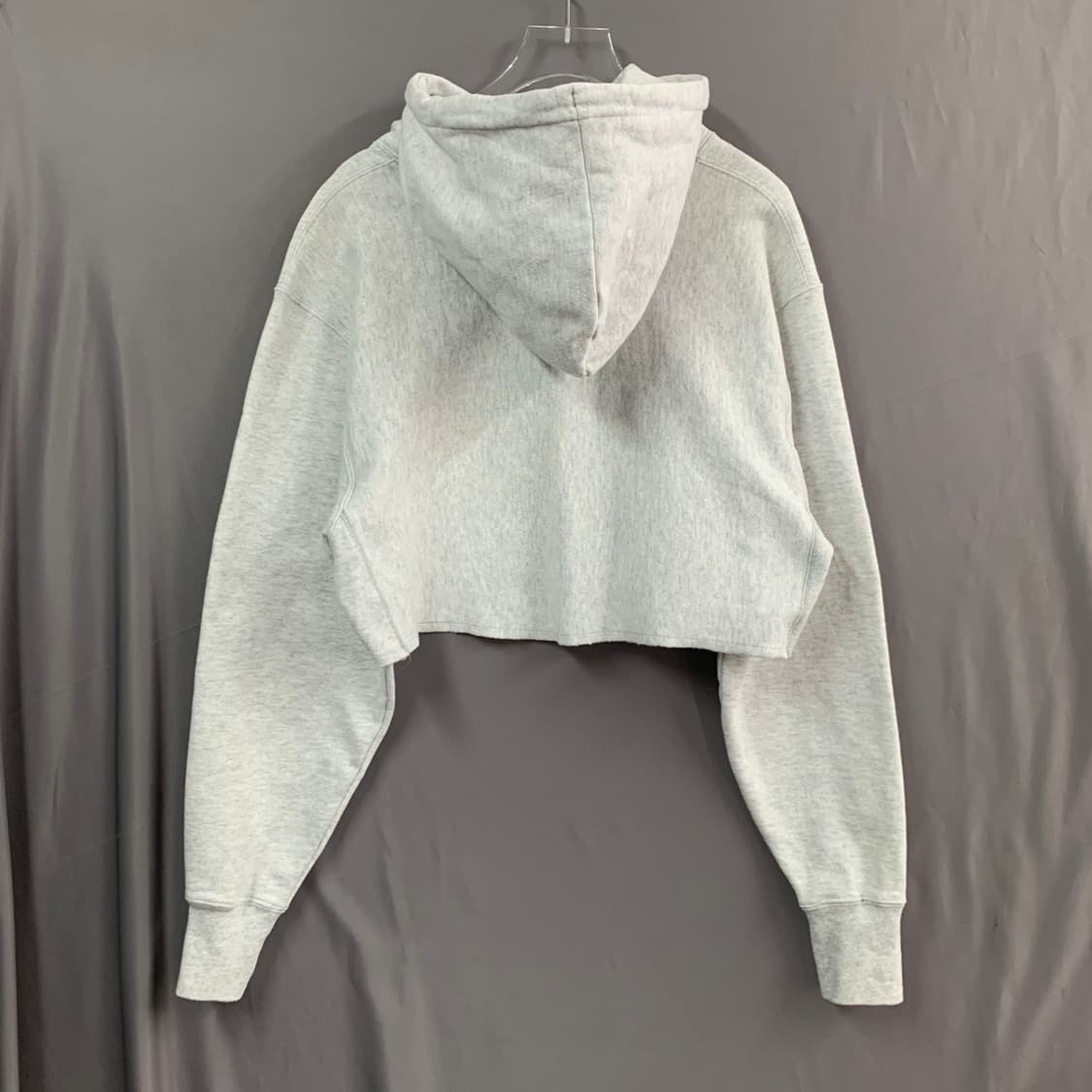 L 챔피온 리버스위브 블루택 크롭 기모 후드티 상품이미지2