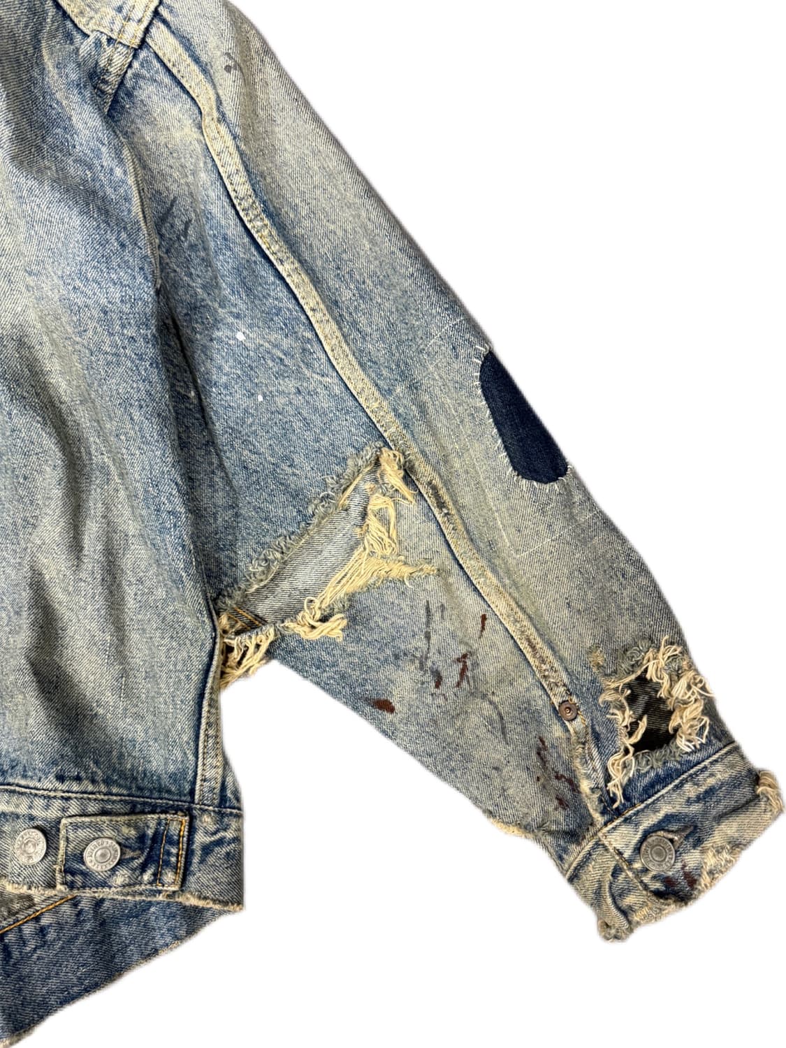 세인트미카엘 베르베르진 타입2 데님 트러커자켓 L(2XL) 상품이미지6