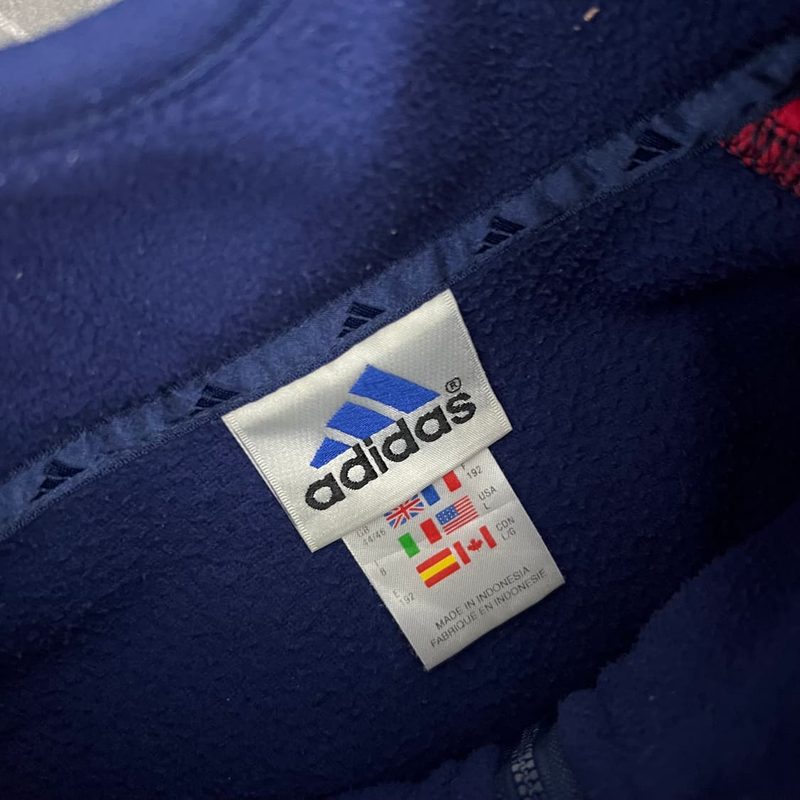 아디다스 아디로고 바이에르 뮌헨 플리스 아노락 집업 상품이미지4