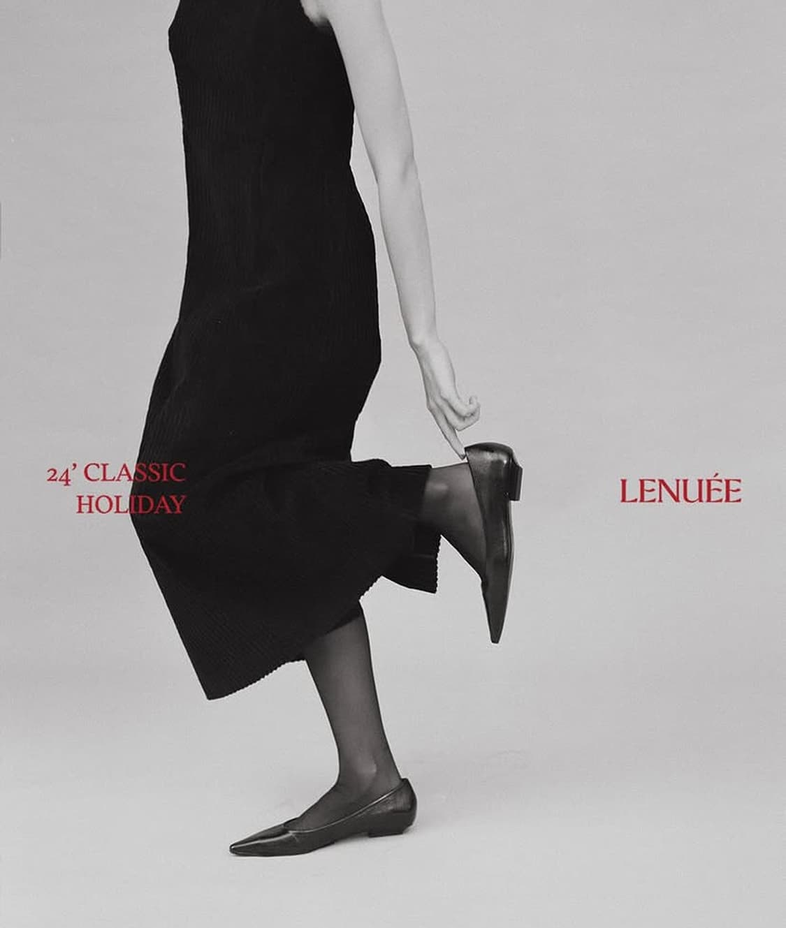 르누이 블랙 끈나시 바스락 원피스 상품이미지2