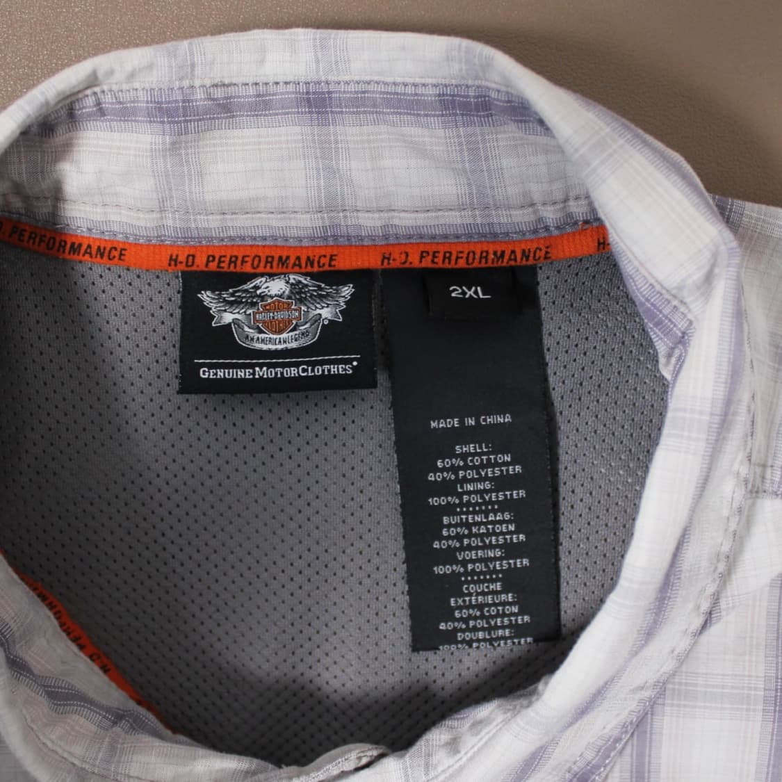 Harley-Davidson H-D 퍼포먼스 체크 반팔 셔츠 상품이미지5