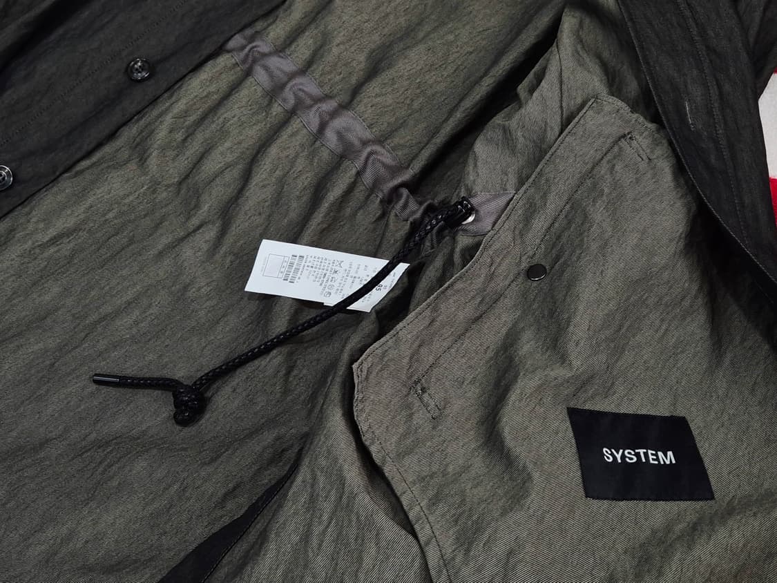 SYSTEM 시스템 야상 후드 점퍼 자켓 올리브 상품이미지4