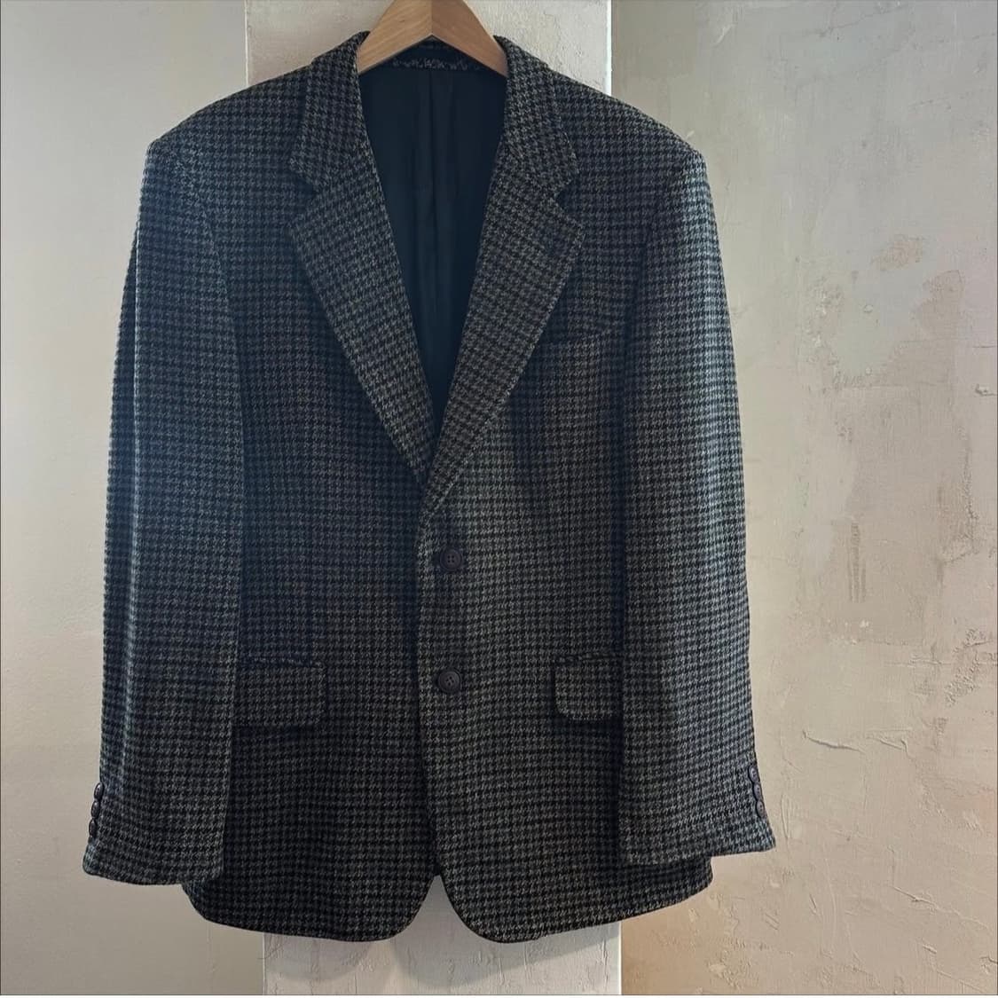 입생로랑 하운드투스 체크 캐시미어 울 블레이저 상품이미지2