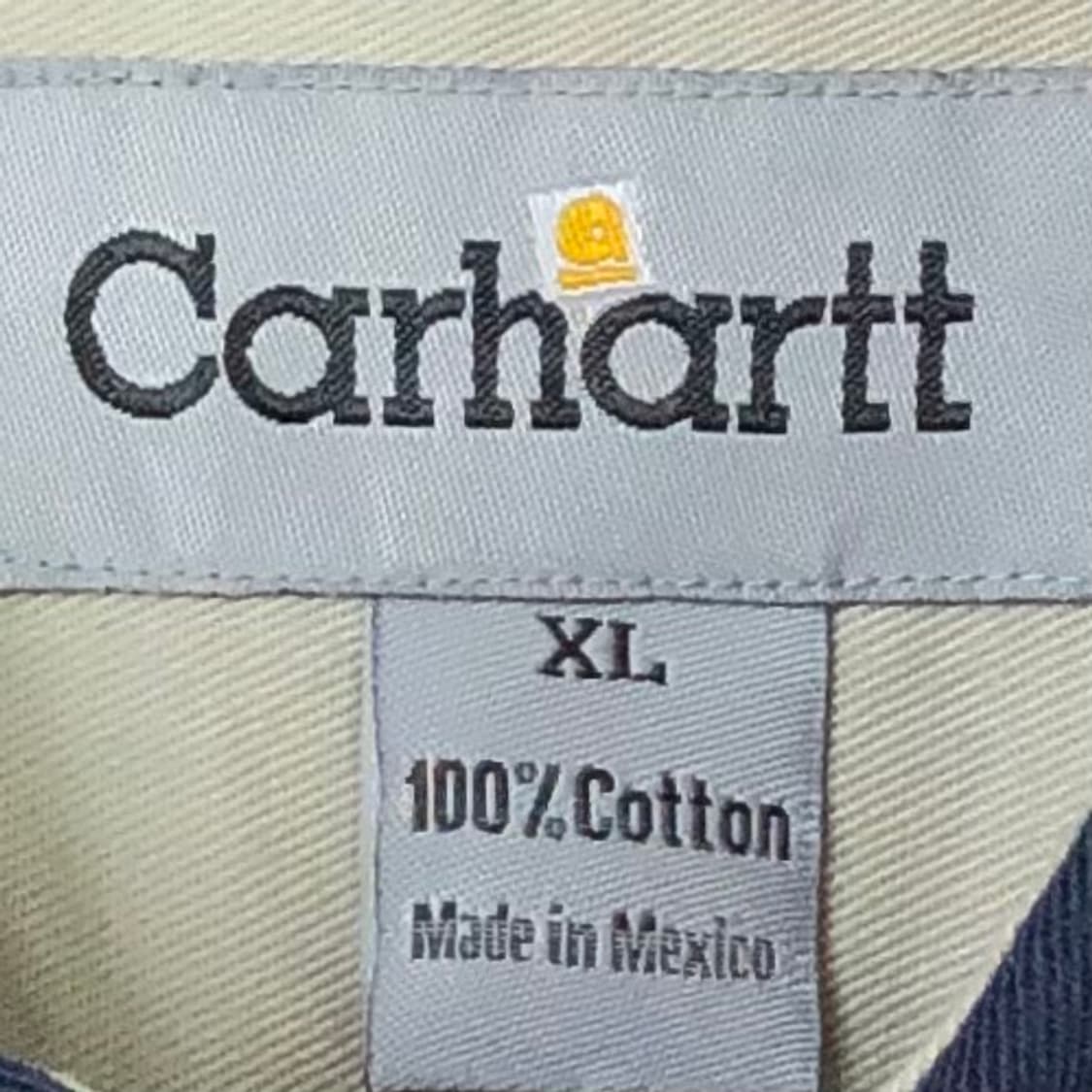 XL 칼하트 네이비 워크 셔츠 상품이미지3