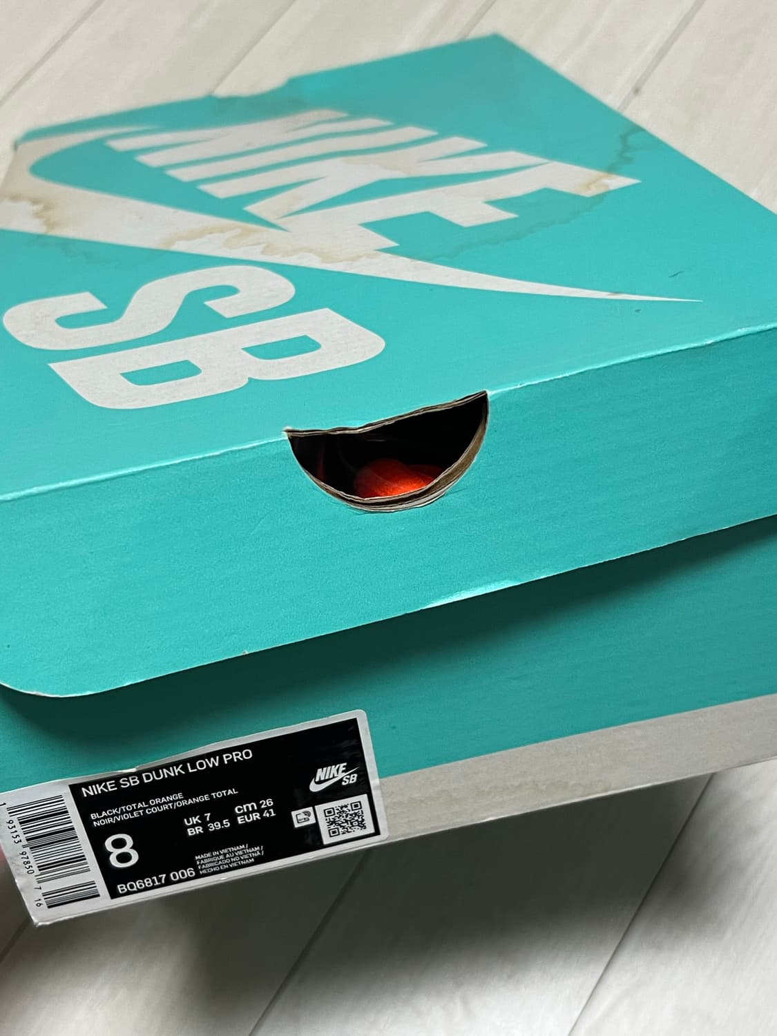 나이키 SB 덩크 로우 프로 할로윈 블랙 오렌지 260사이즈 상품이미지10