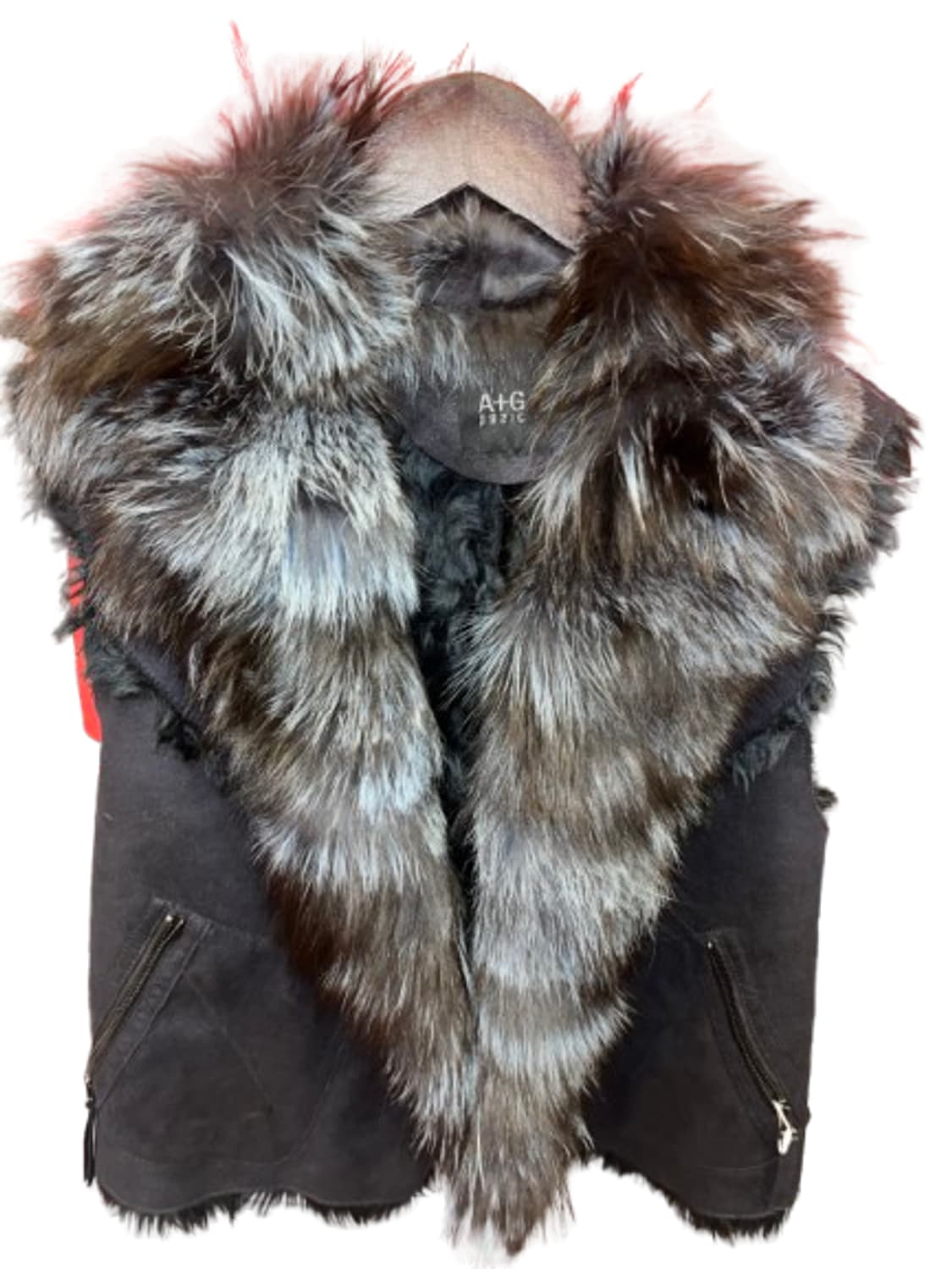 Japanese Vintage 퍼 베스트 조끼 자켓 상품이미지2