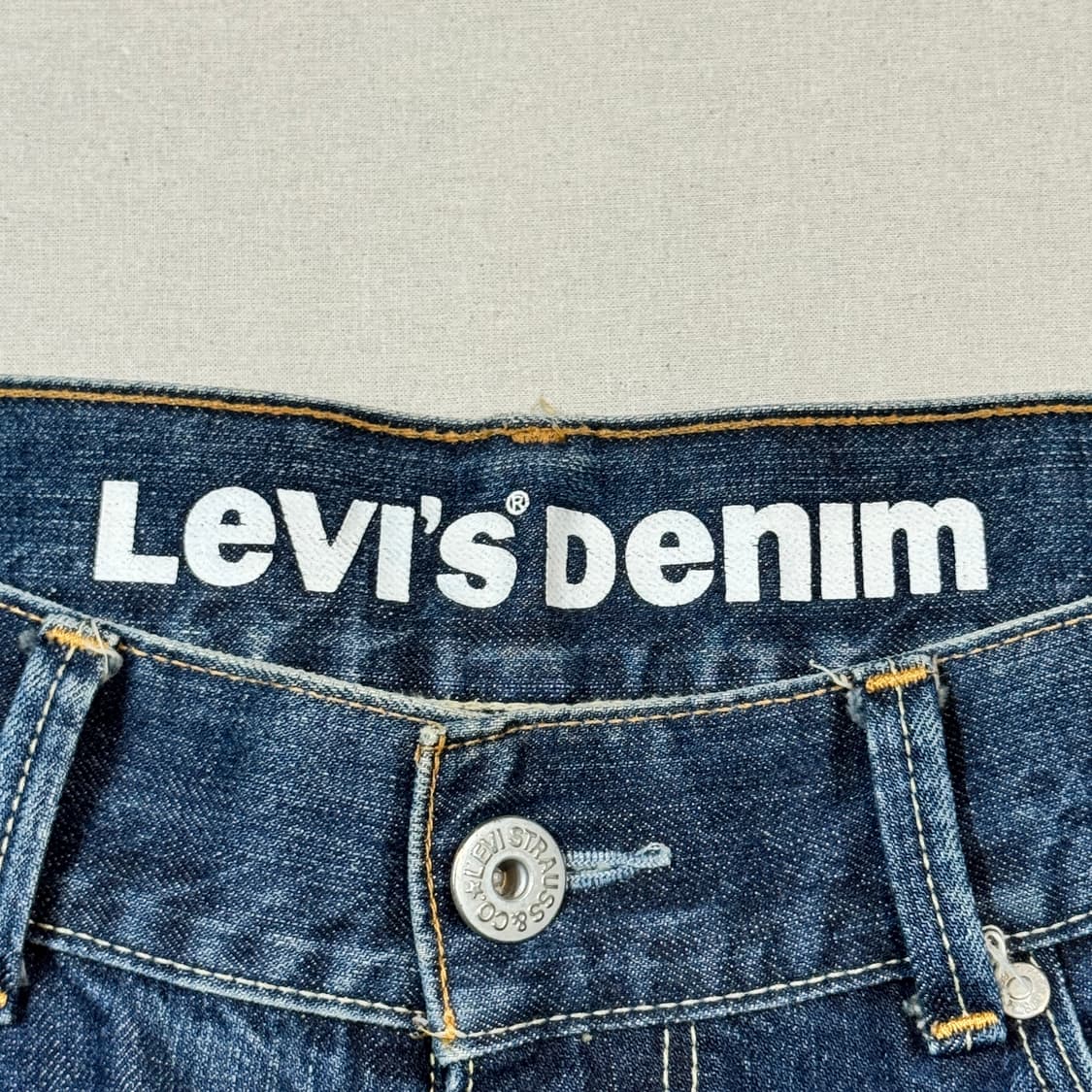 36inch) 리바이스 523 진청 스트레이트 핏 데님 청바지 상품이미지8