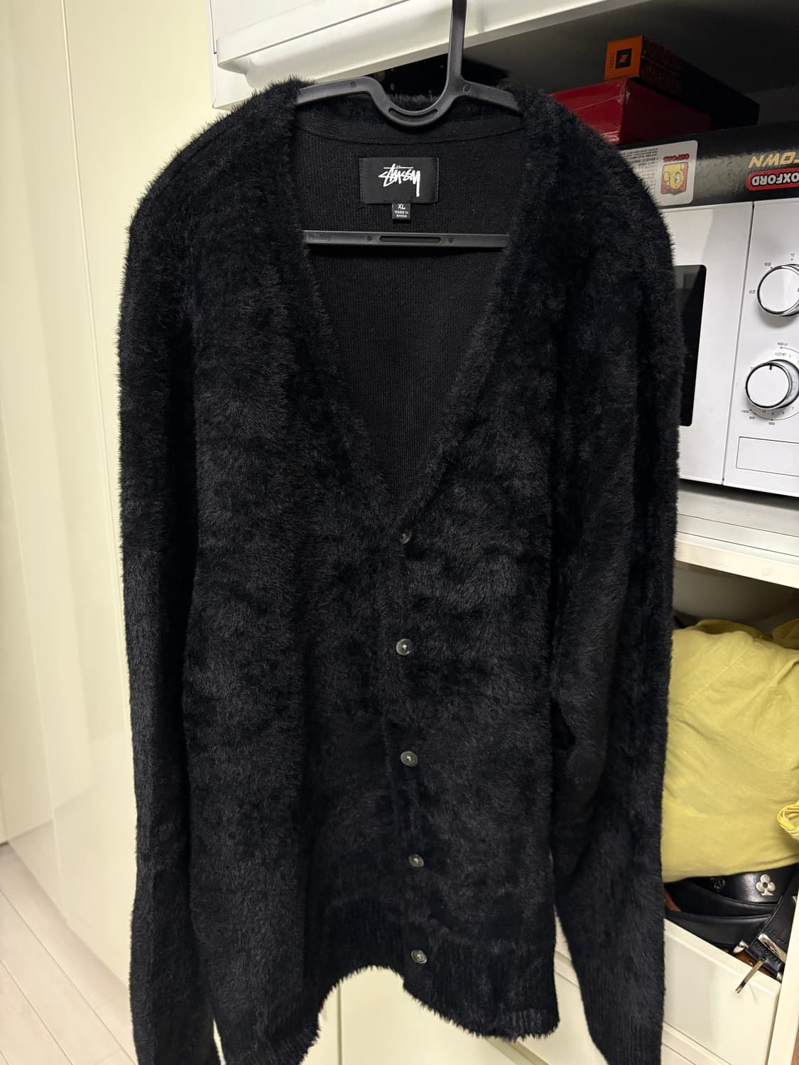 스투시 쉐기 가디건 블랙 XL 상품이미지2