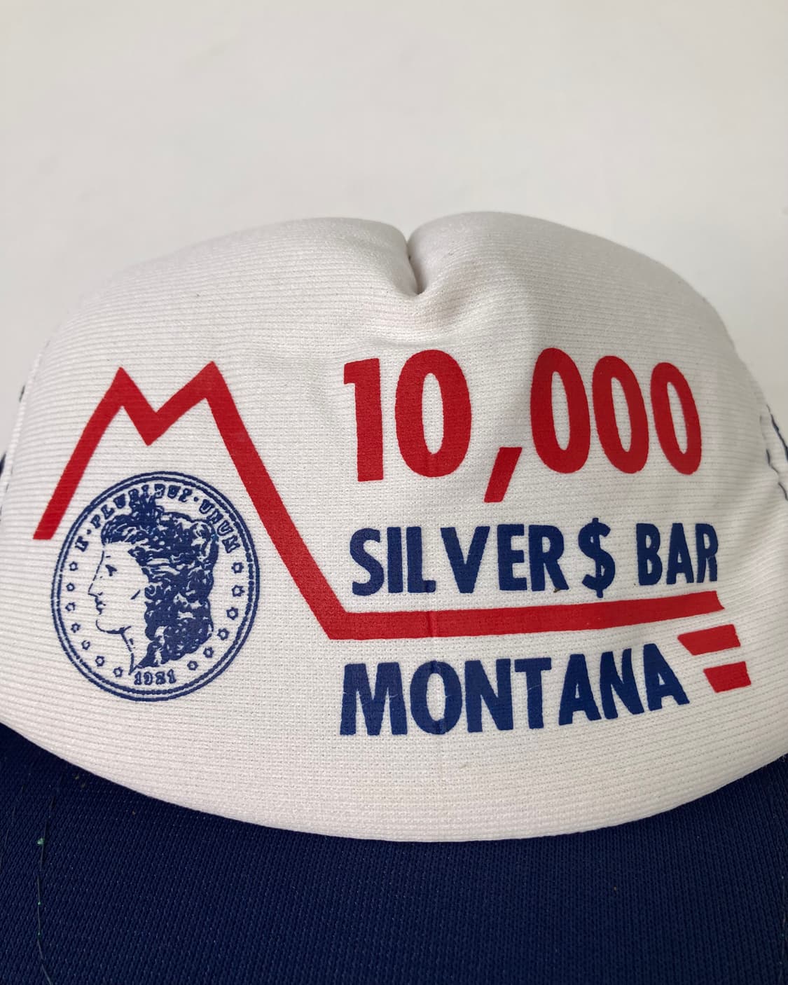 90s Trucker Hat (white/navy) 상품이미지2