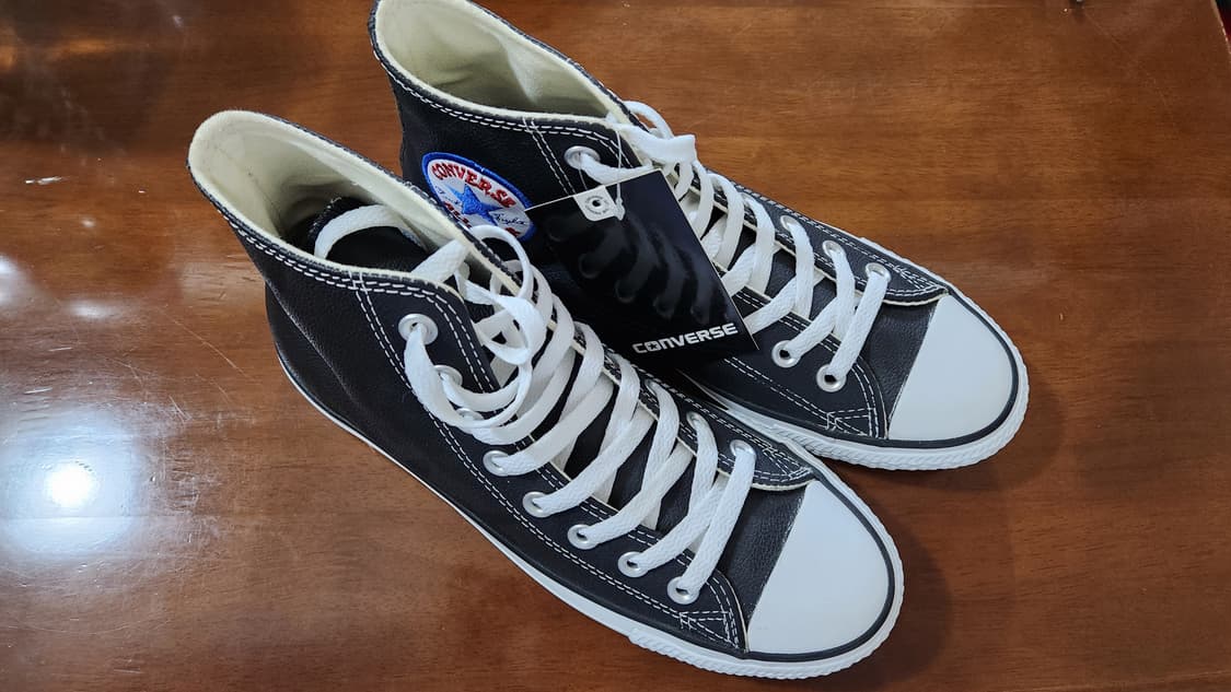 컨버스 올스타 레더 블랙 아이로봇 250 상품이미지2