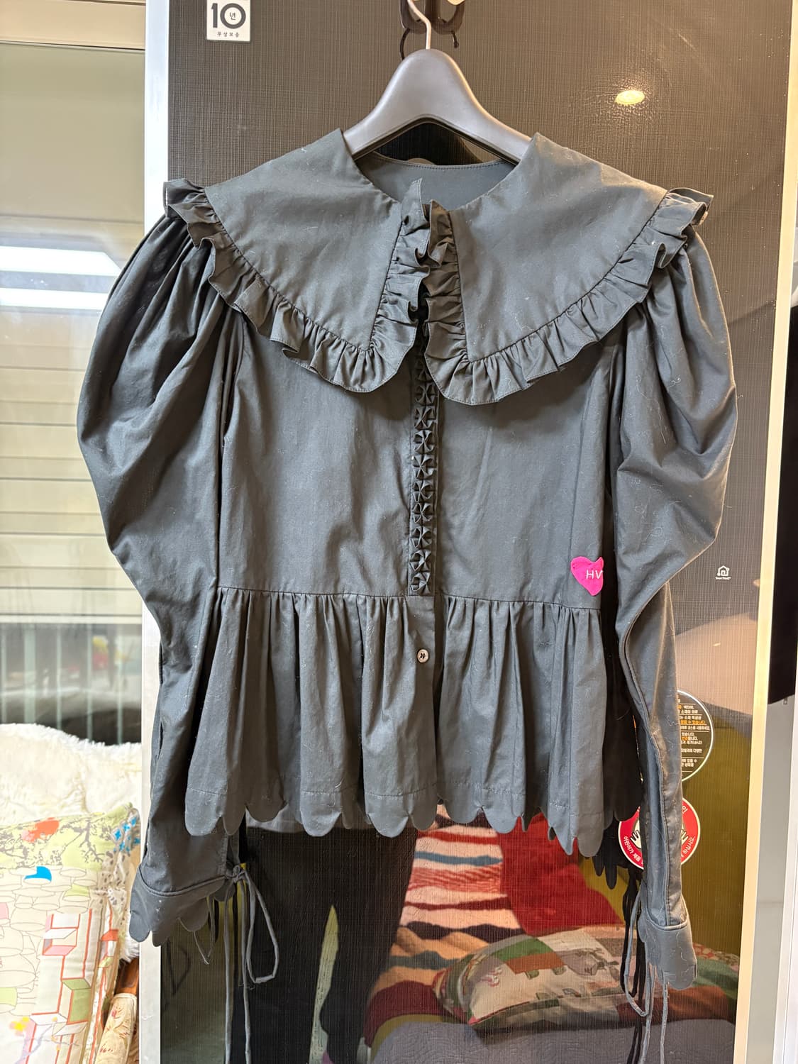 Horror vacui 호러 바쿠이 프릴 블라우스 상품이미지1