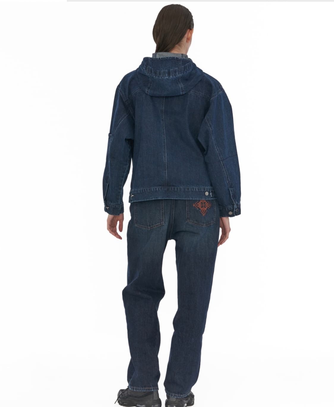 웰빙익스프레스 Embroidered Patch Jeans Blue 데님 상품이미지6