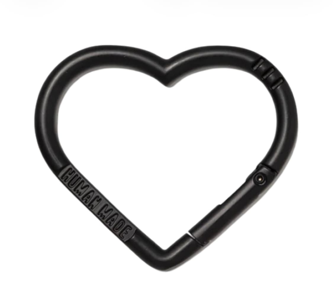 휴먼메이드 하트 카라비너 블랙 상품이미지1