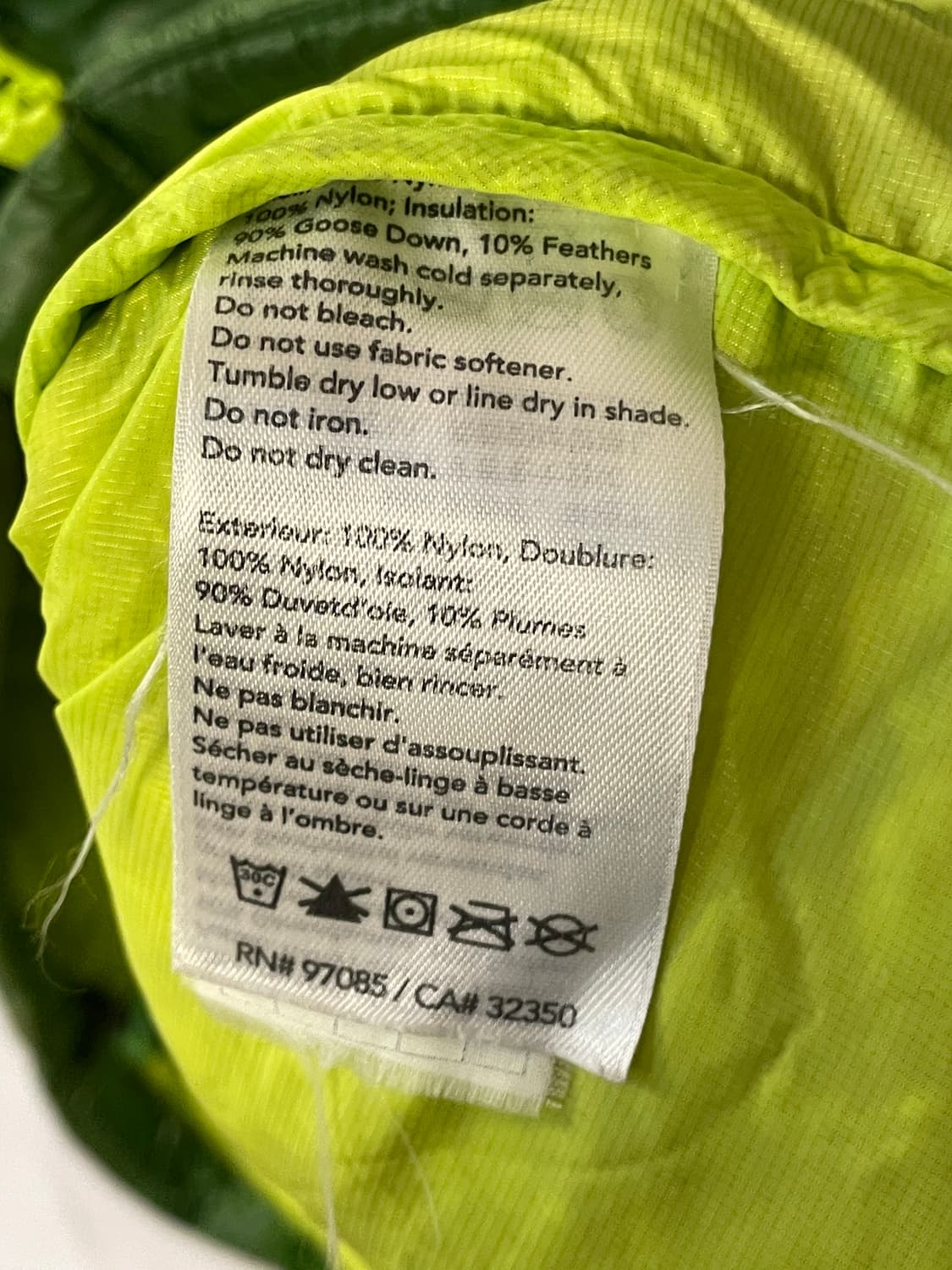 아웃도어 리서치 경량 패딩  상품이미지7