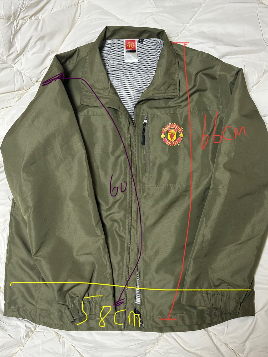 맨체스터 바람막이 카키 자켓 상품이미지2