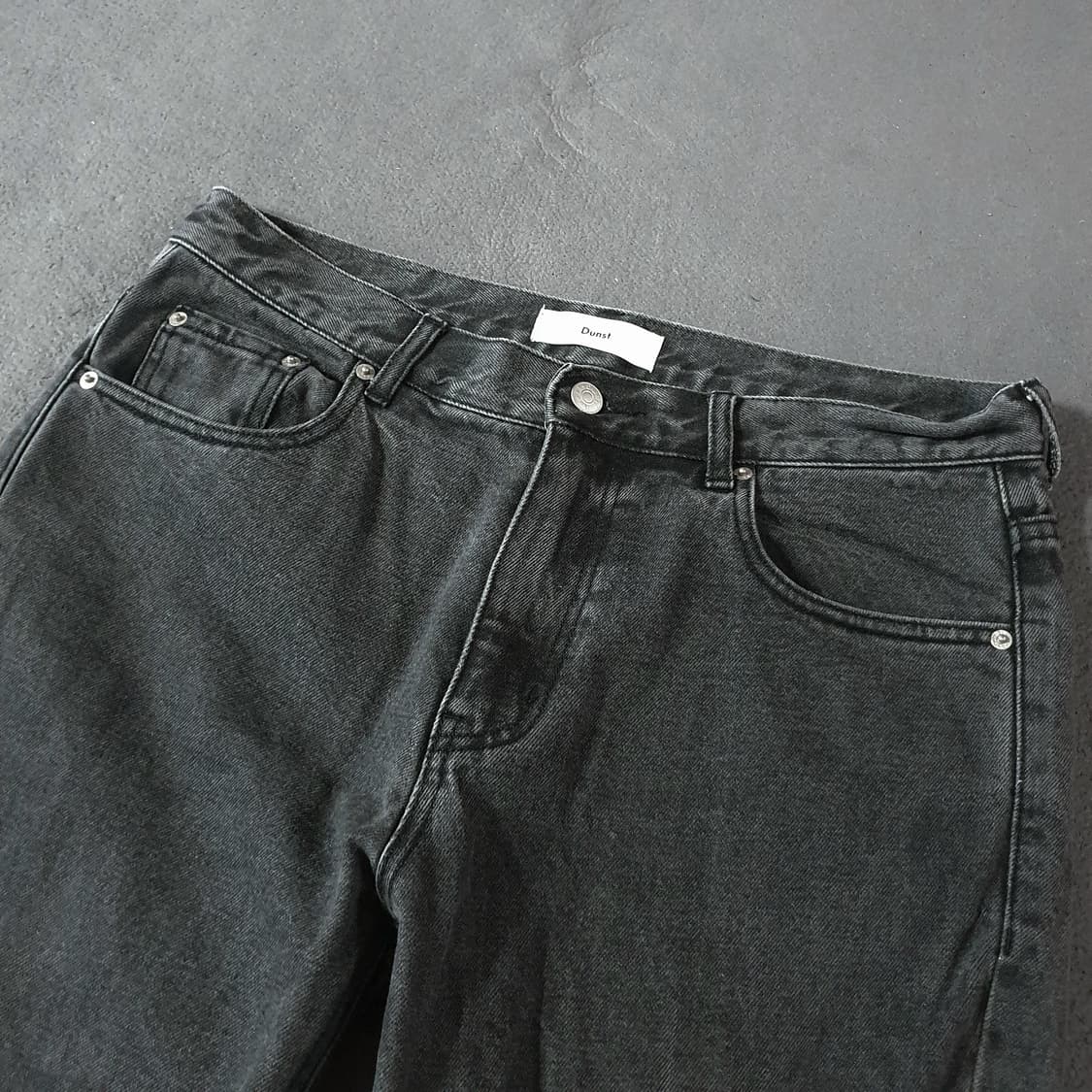 던스트 테일러드 크롭 데님 블랙 L 상품이미지2