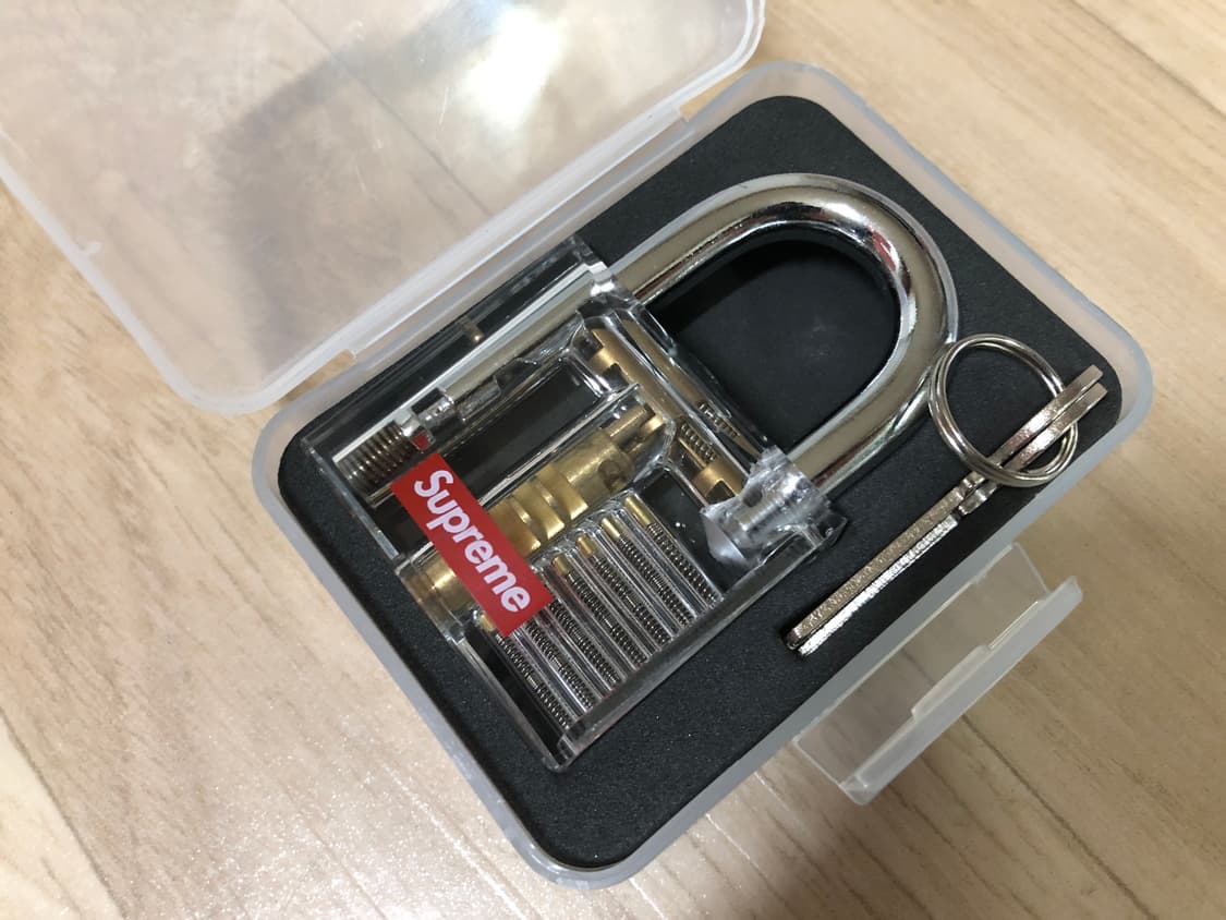 슈프림 트랜스페어런트 락 클리어 자물쇠 상품이미지4