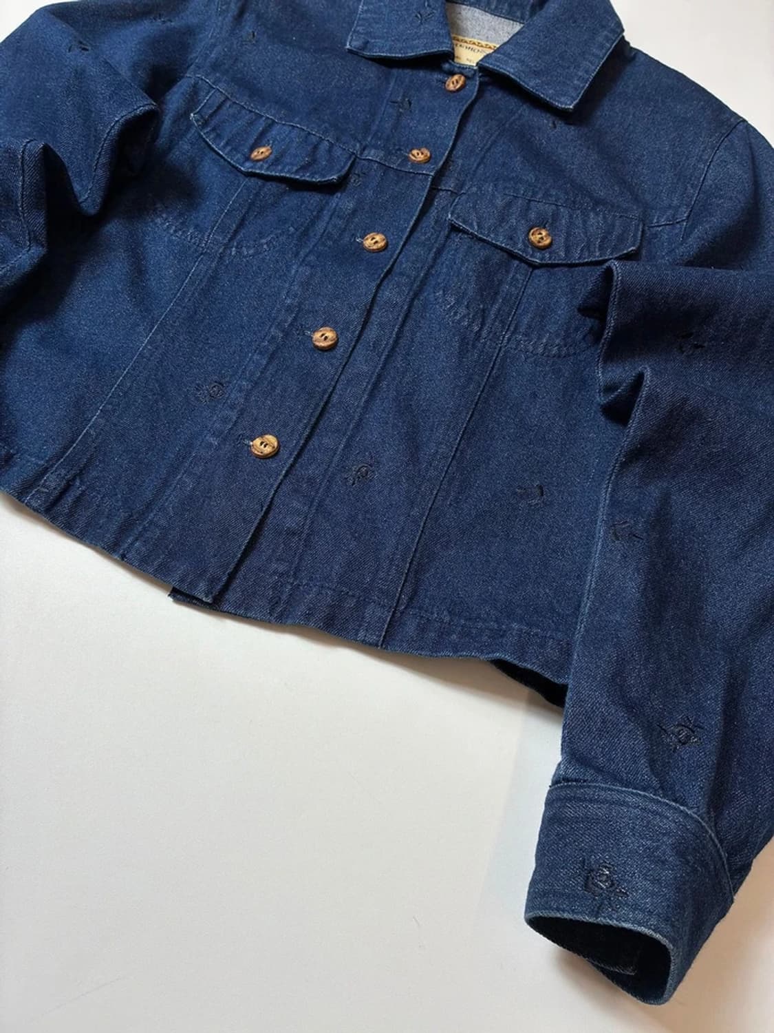Pyumosso 00's 재팬 자수 디테일 데님 트러커 자켓 PN8548 상품이미지4