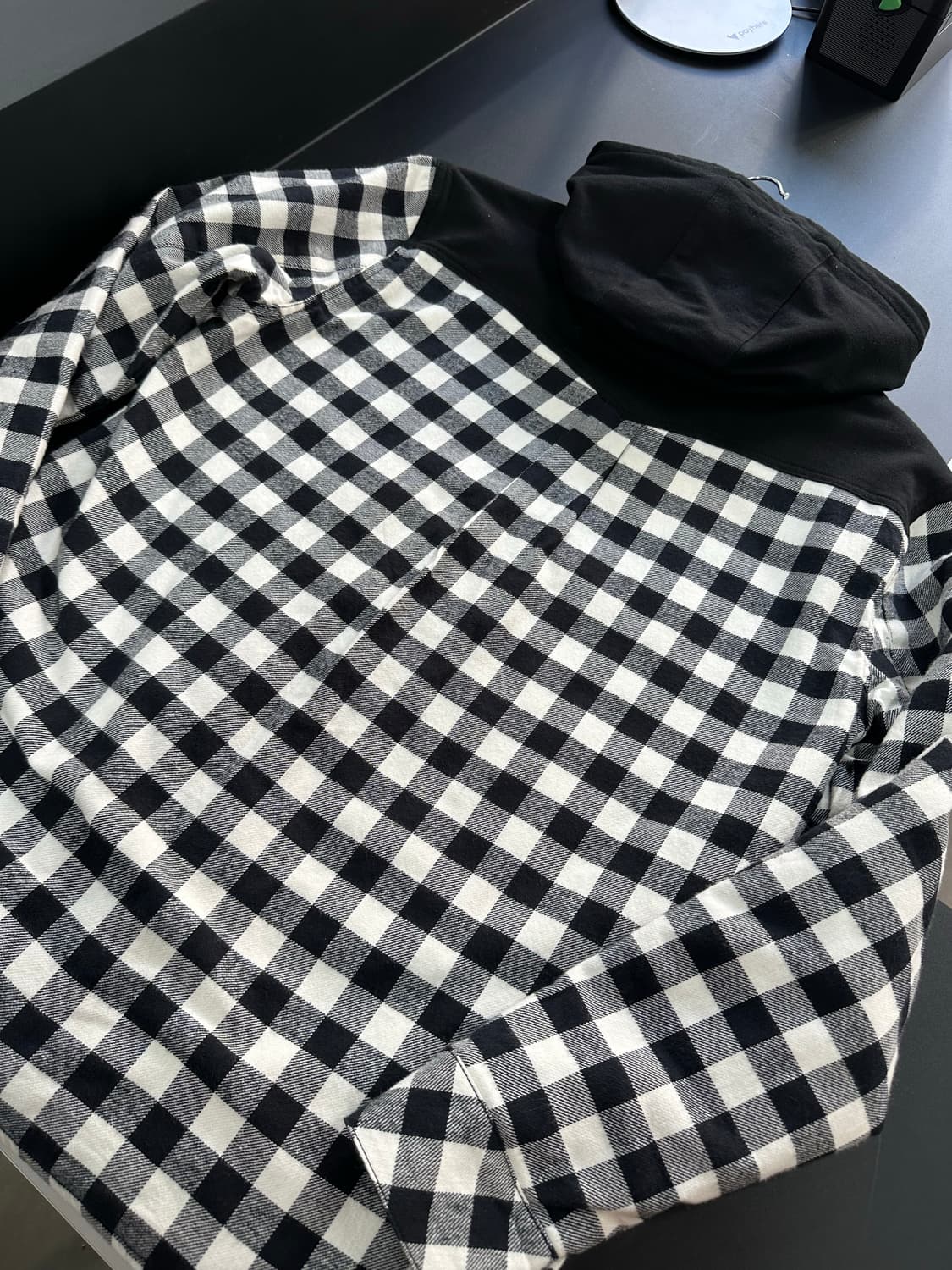 푸부 체크셔츠 후디드 자켓 상품이미지6