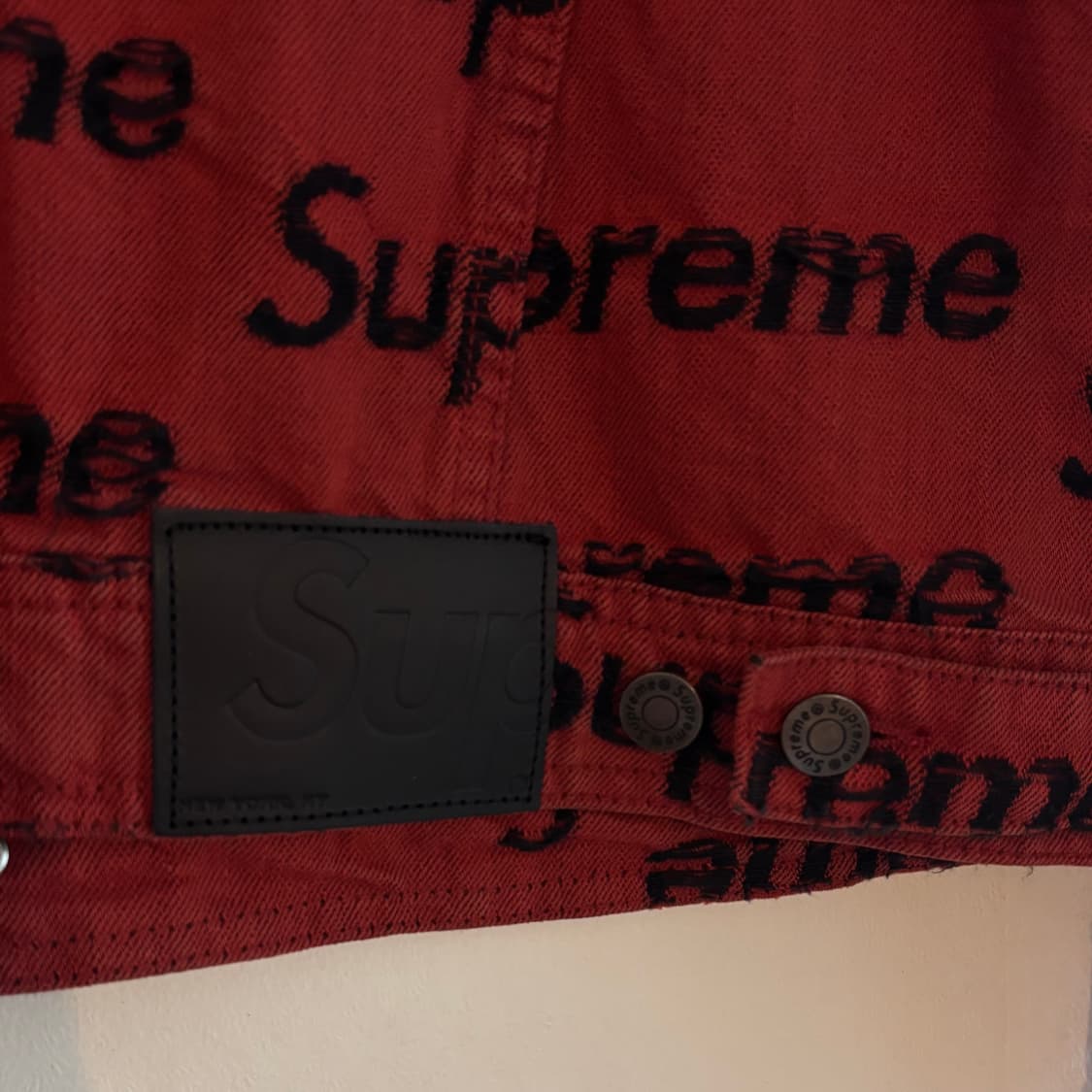 SUPREME 프레이드 로고 데님 트러커 자켓 상품이미지4