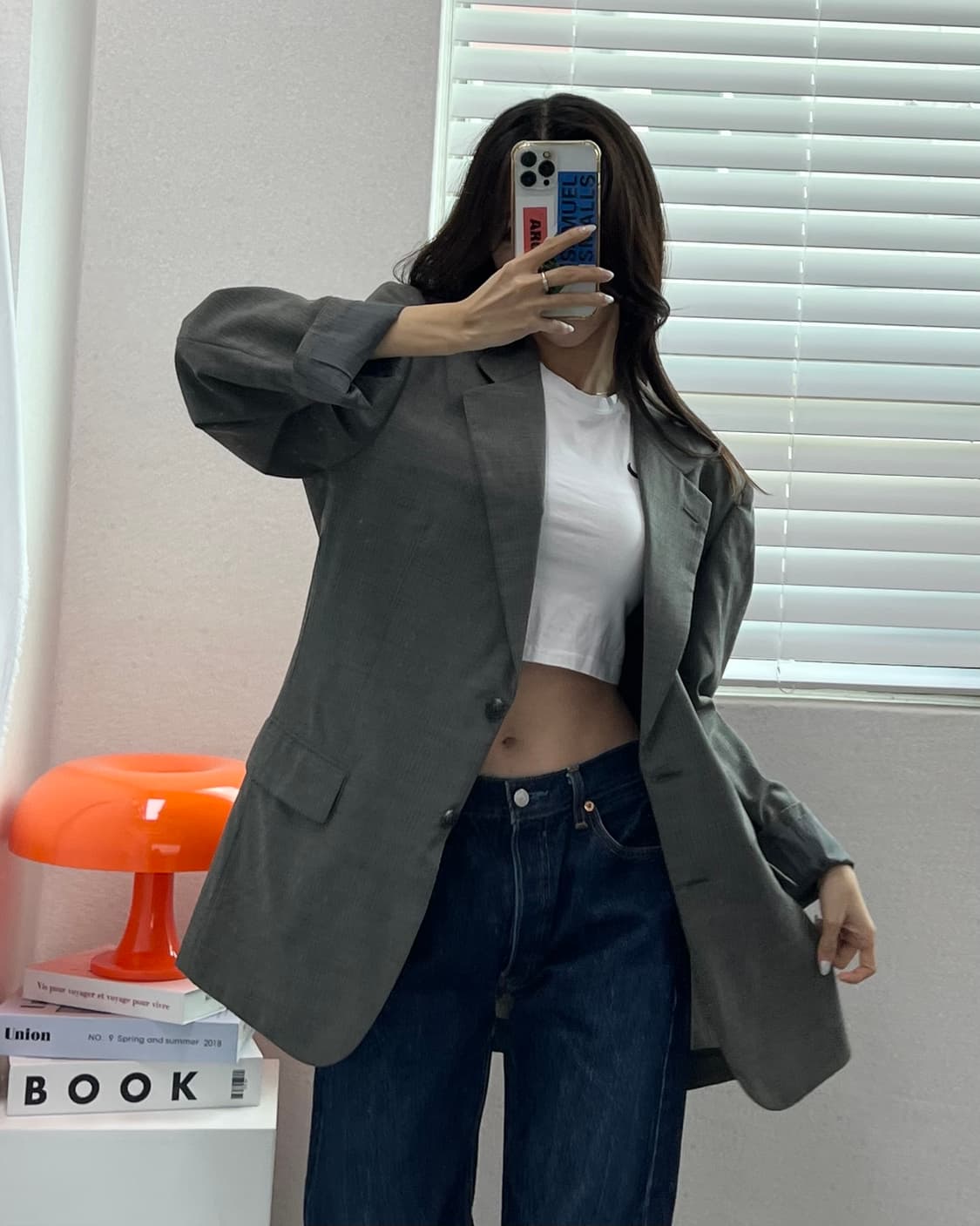 (L)빈티지 울 블레이져-M1465 상품이미지1