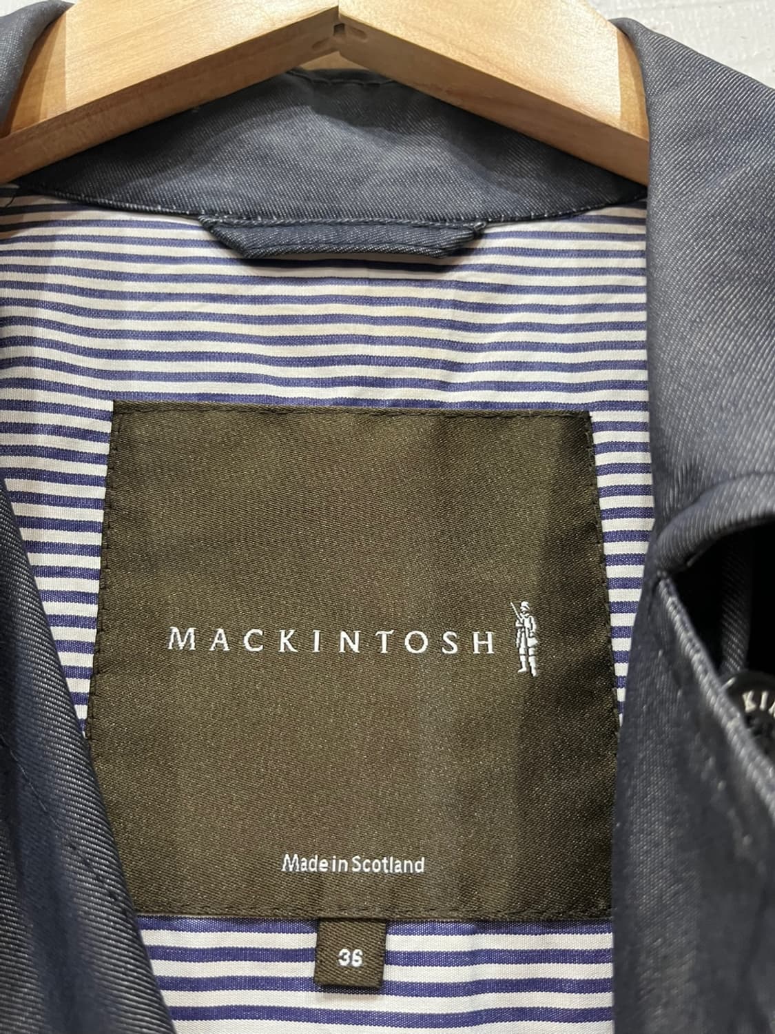 매킨토시 코튼/린넨 코트 Made in SCOTLAND 상품이미지6