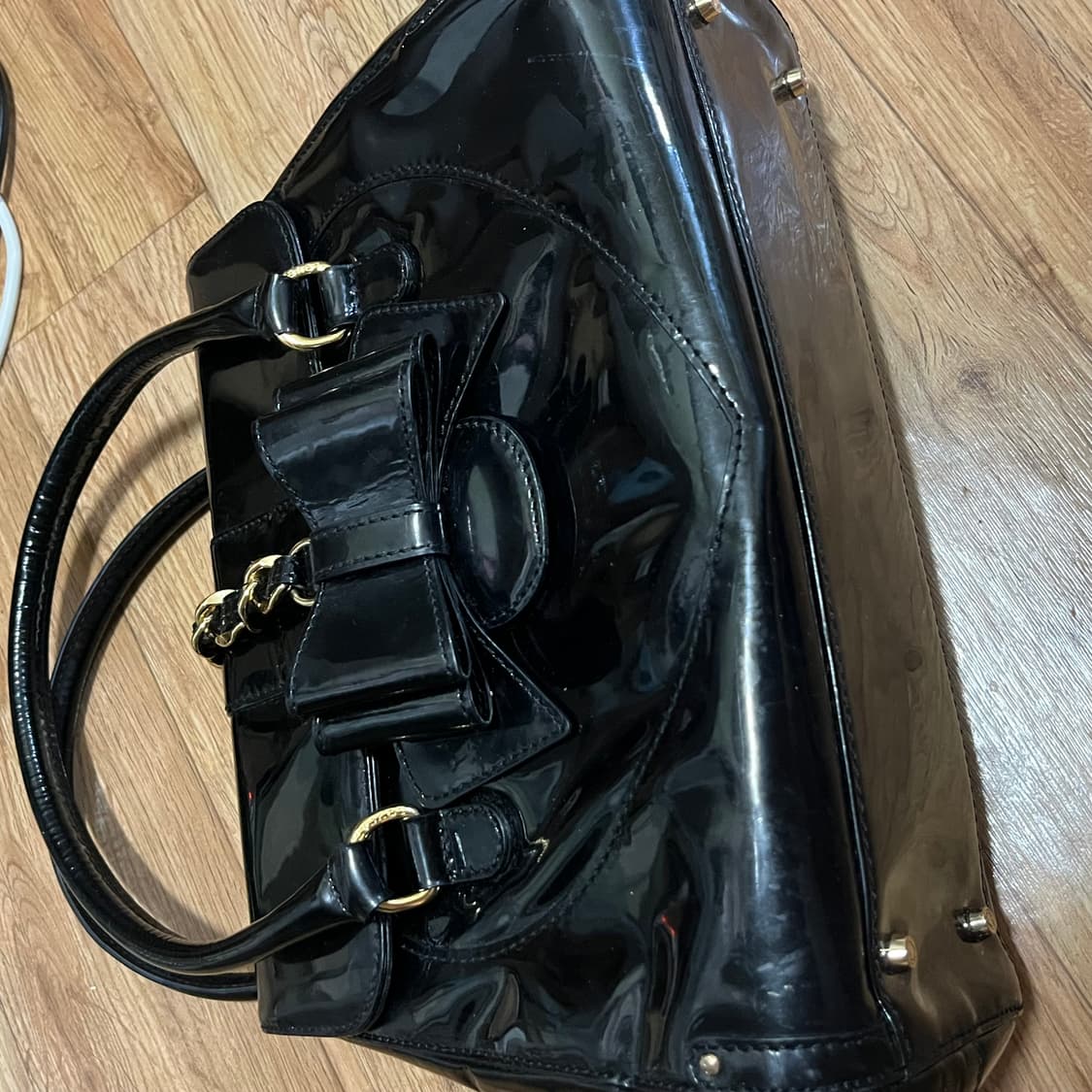 러브캣 숄더백 에나멜 상품이미지7