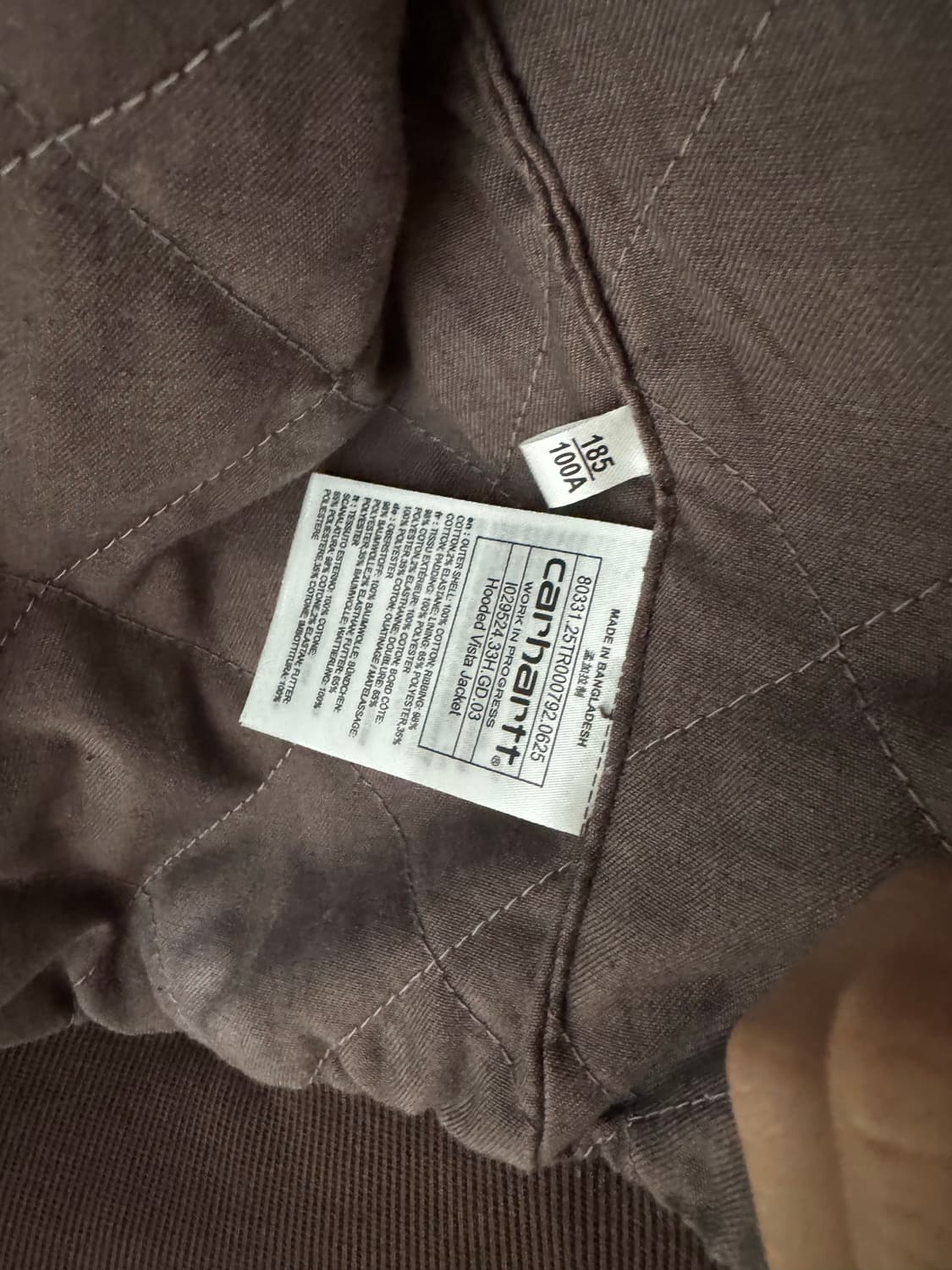 칼하트 윕 후디드 비스타 자켓 팔리샌더 XL 상품이미지3