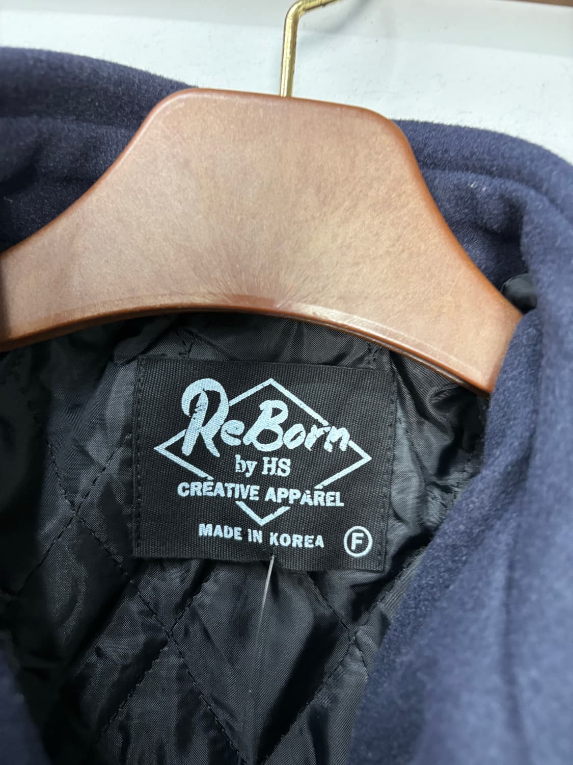 ReBorn 어깨 배색 블루종 재킷 A2080 상품이미지5