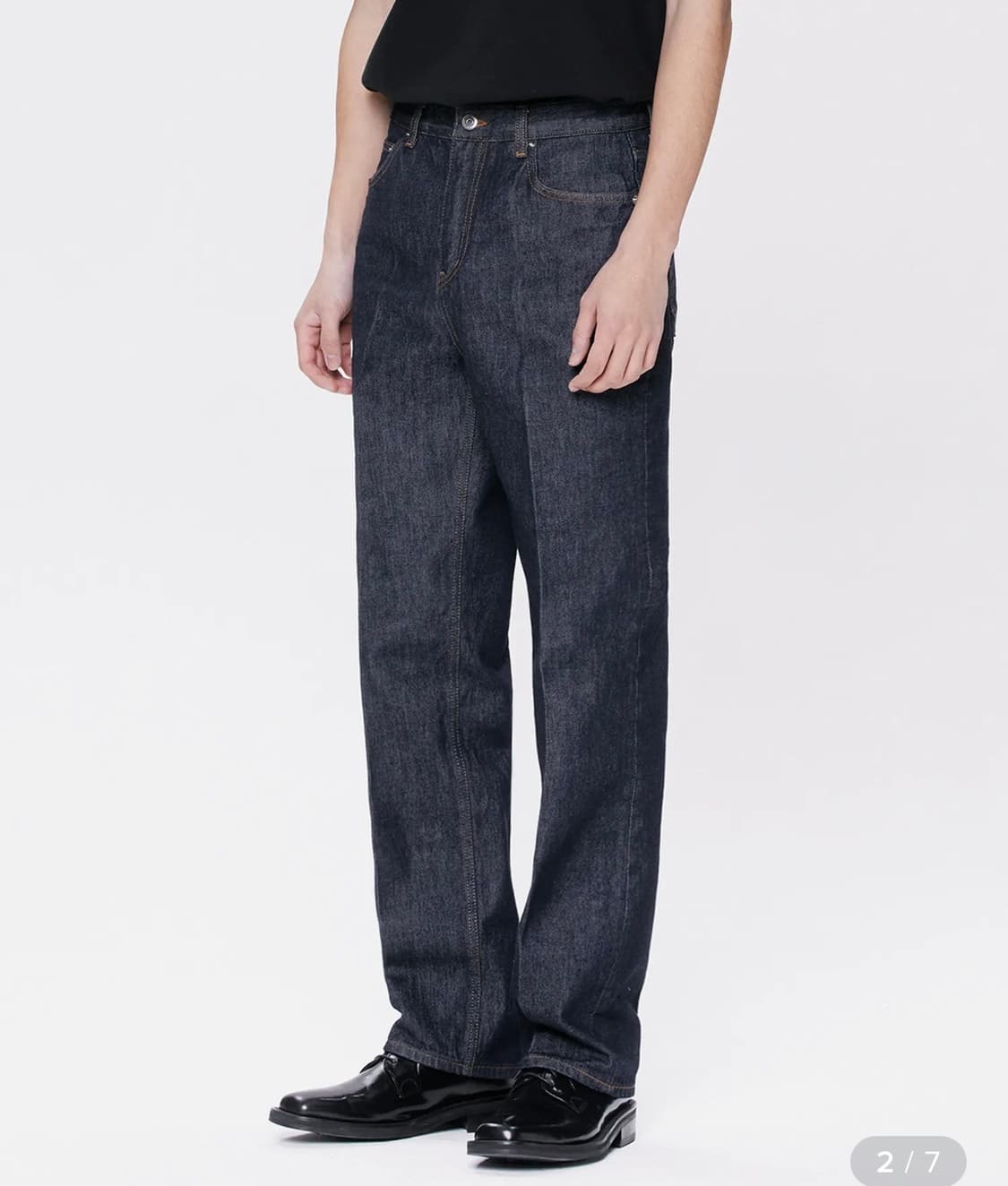 브랜디드 하드 트위스트 원워시 인디고 데님 (28) 상품이미지1