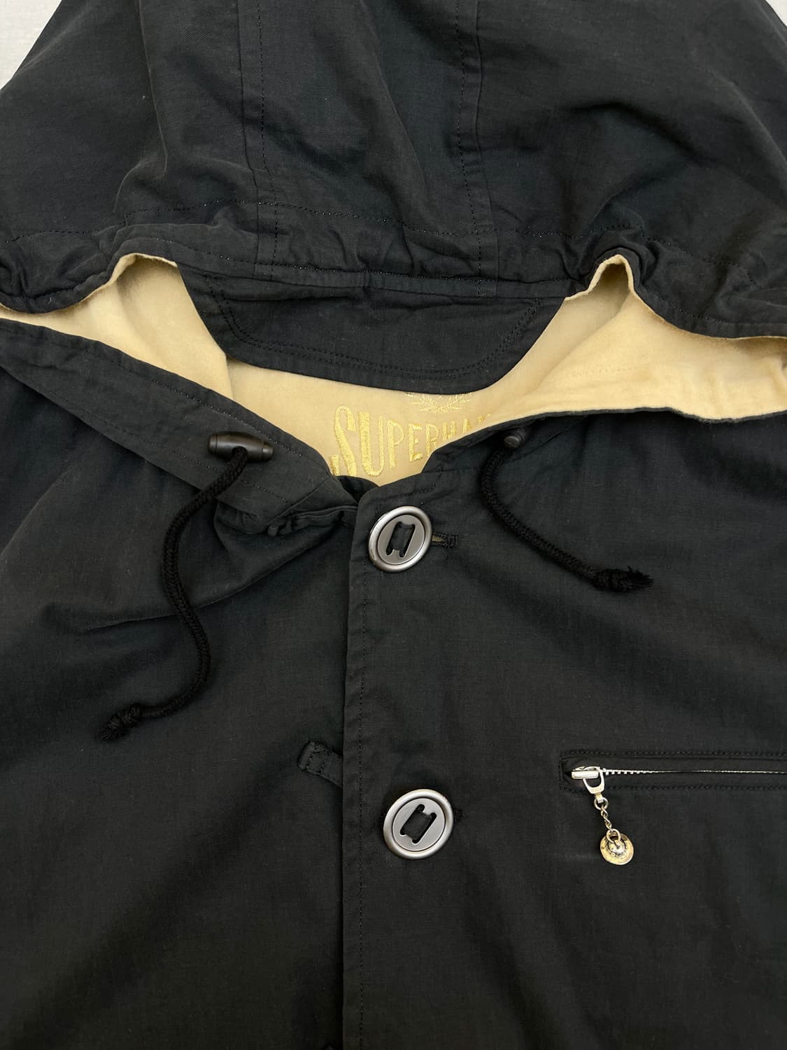 Super Hakka 90s 플리스라인 후드 버튼자켓 상품이미지4