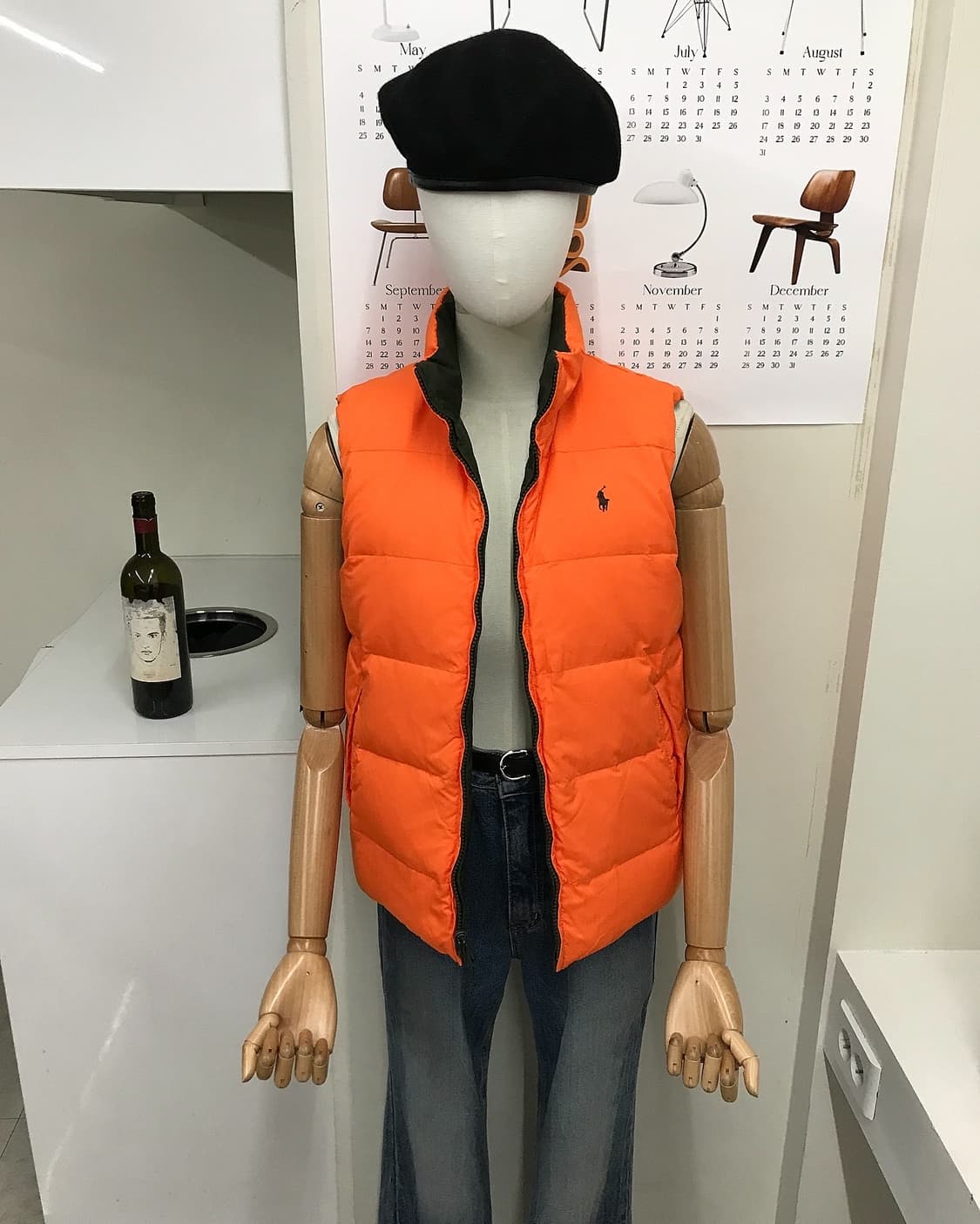 폴로 리버시블 양면 패딩 조끼 상품이미지8