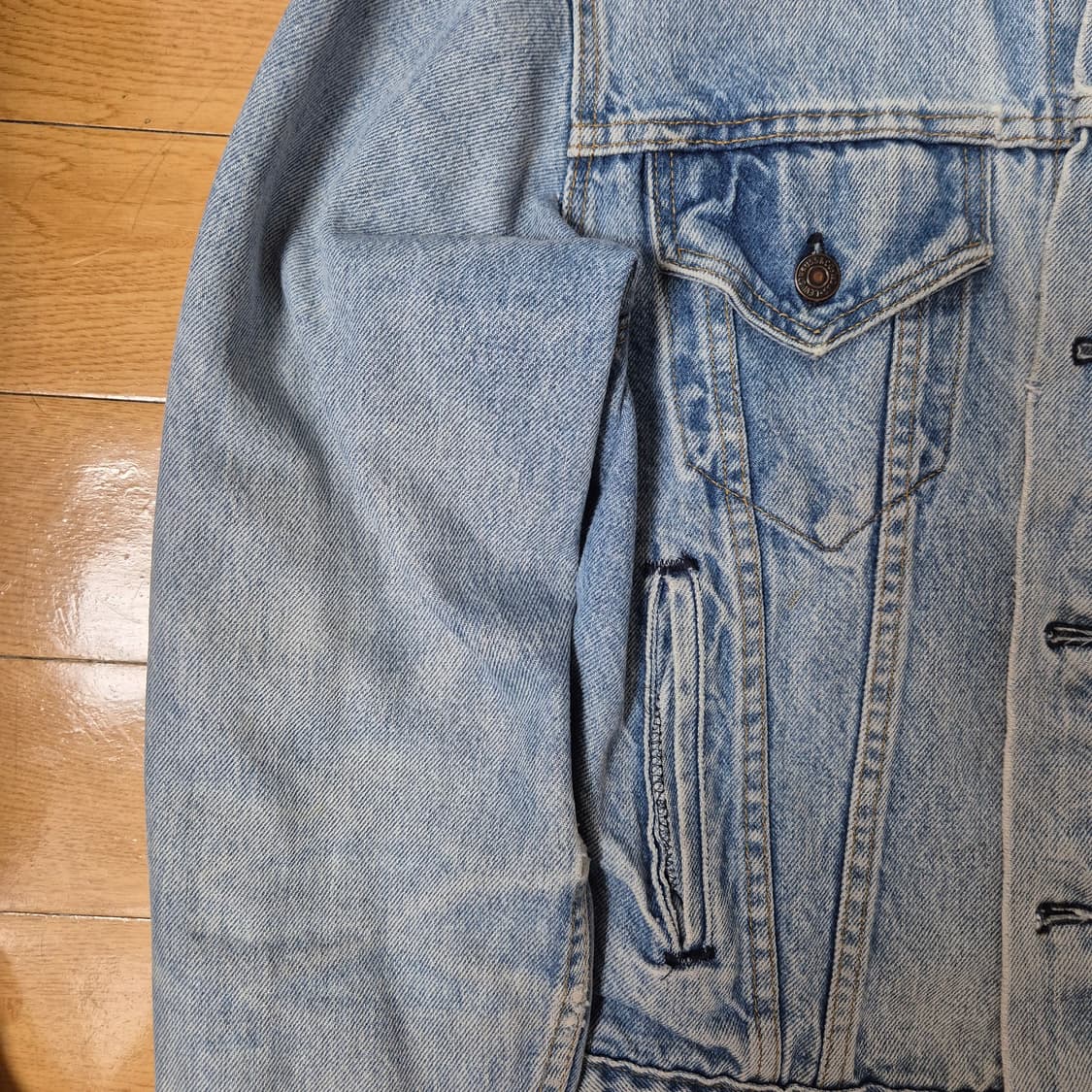 80's levis 리바이스 70506 데님자켓 Made in USA 상품이미지4