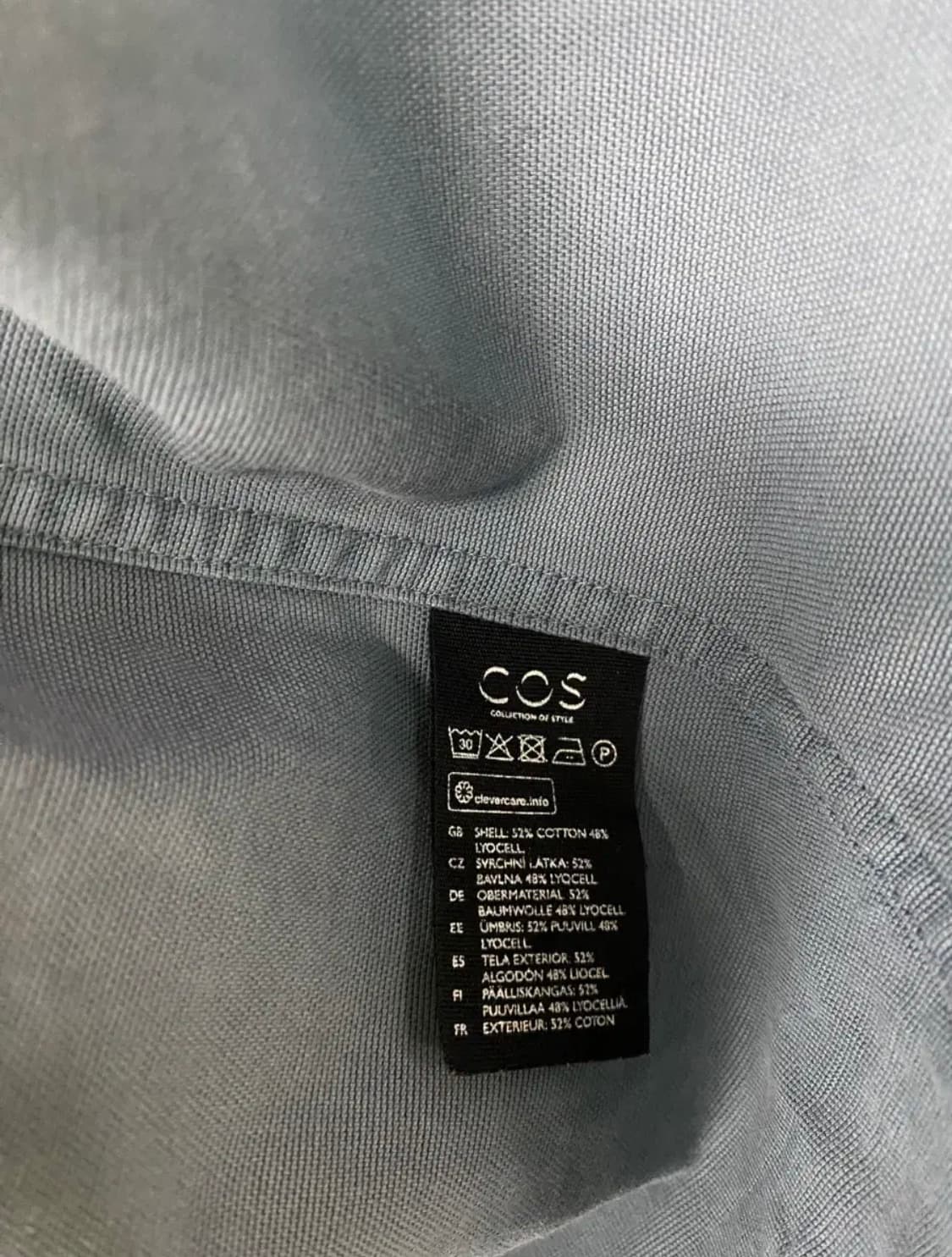 COS 코스 그레이블루 워크남방 M 상품이미지6