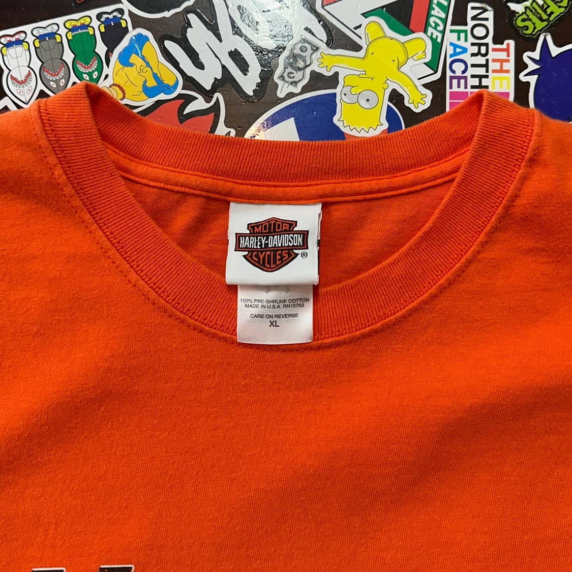 00s USA 할리데이비슨 플레임 롱슬리브 티셔츠 XL 상품이미지8