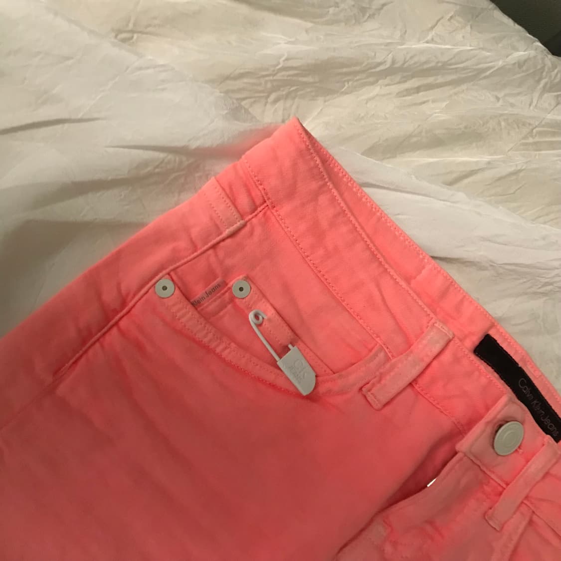 Calvin Klein 캘빈클라인 갸루 핑크 초미니스커트 상품이미지2