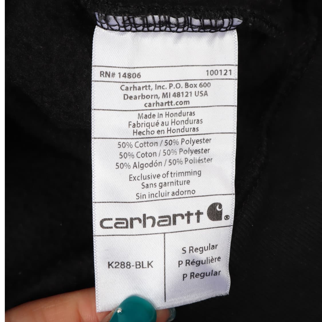 칼하트 k288 블랙 스웻 후드티 상품이미지10