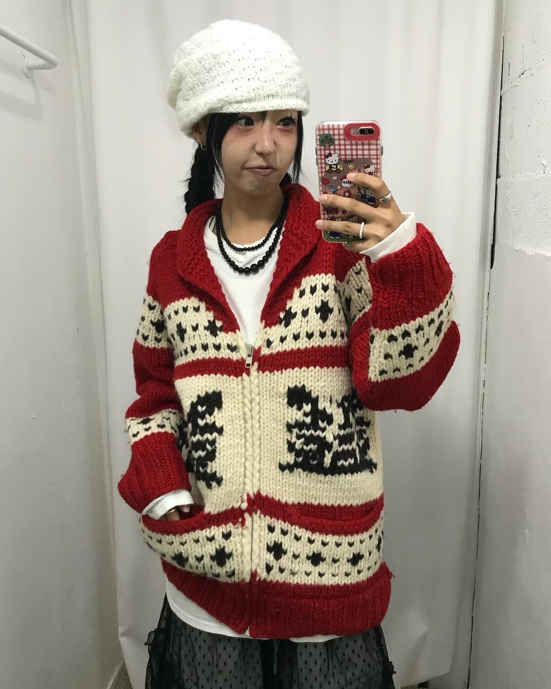 Vintage Cowichan Knit Zip-Up 상품이미지6