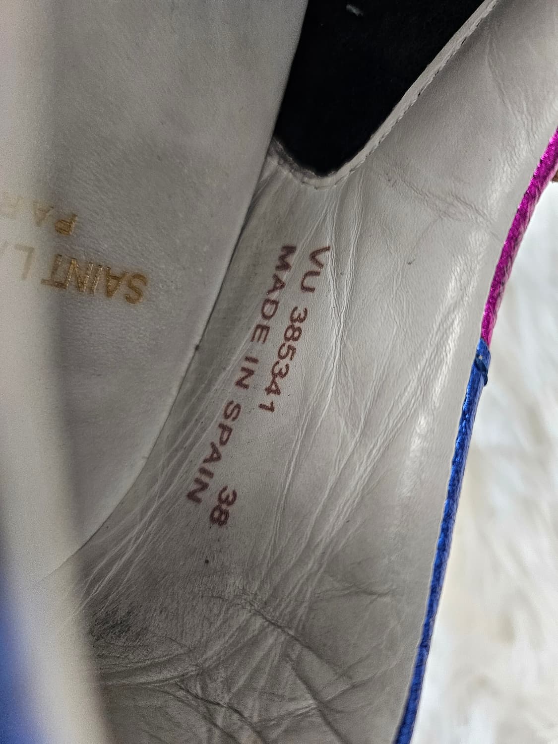 생로랑 여성 메탈릭 핑크 스니커즈 38 상품이미지6