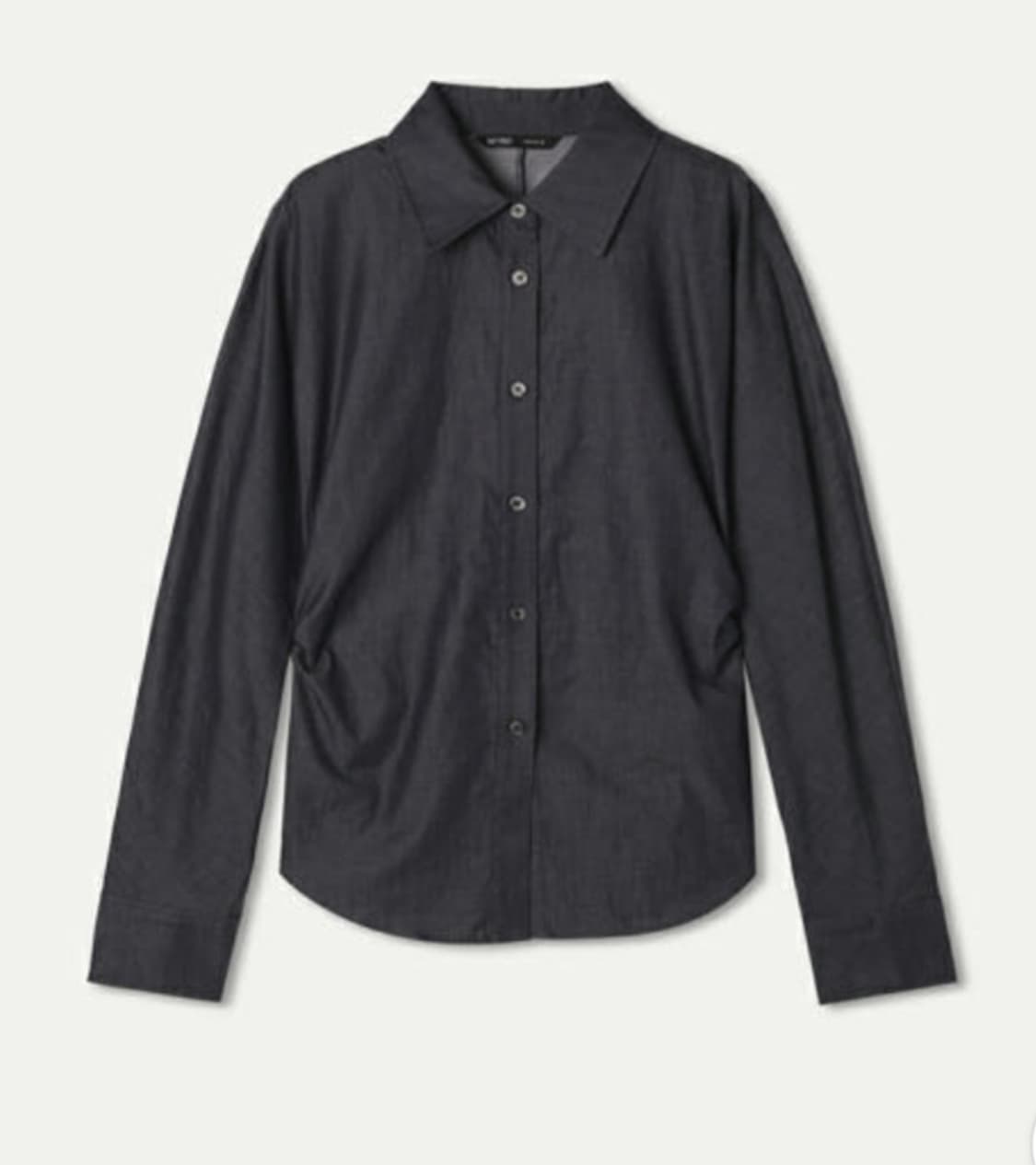 [새상품]미쏘 셔링 블라우스_MIWBLFT01B 상품이미지1