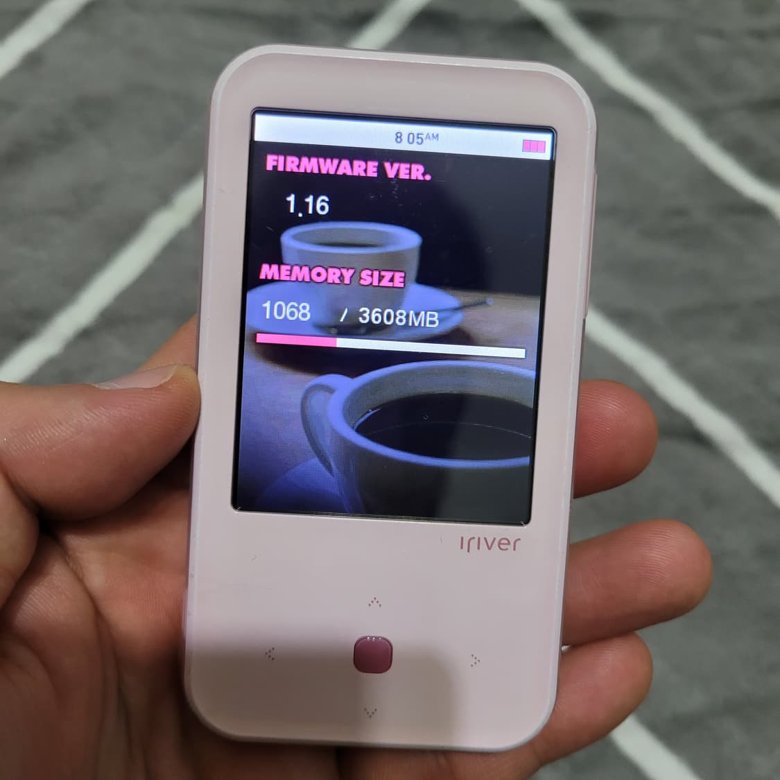 아이리버 핑크색 S100 4기가 MP3 플레이어 상품이미지8