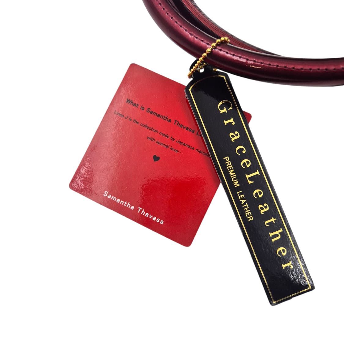 09s 사만다타바사 키티 리본 엠보 레더 토트백 상품이미지4