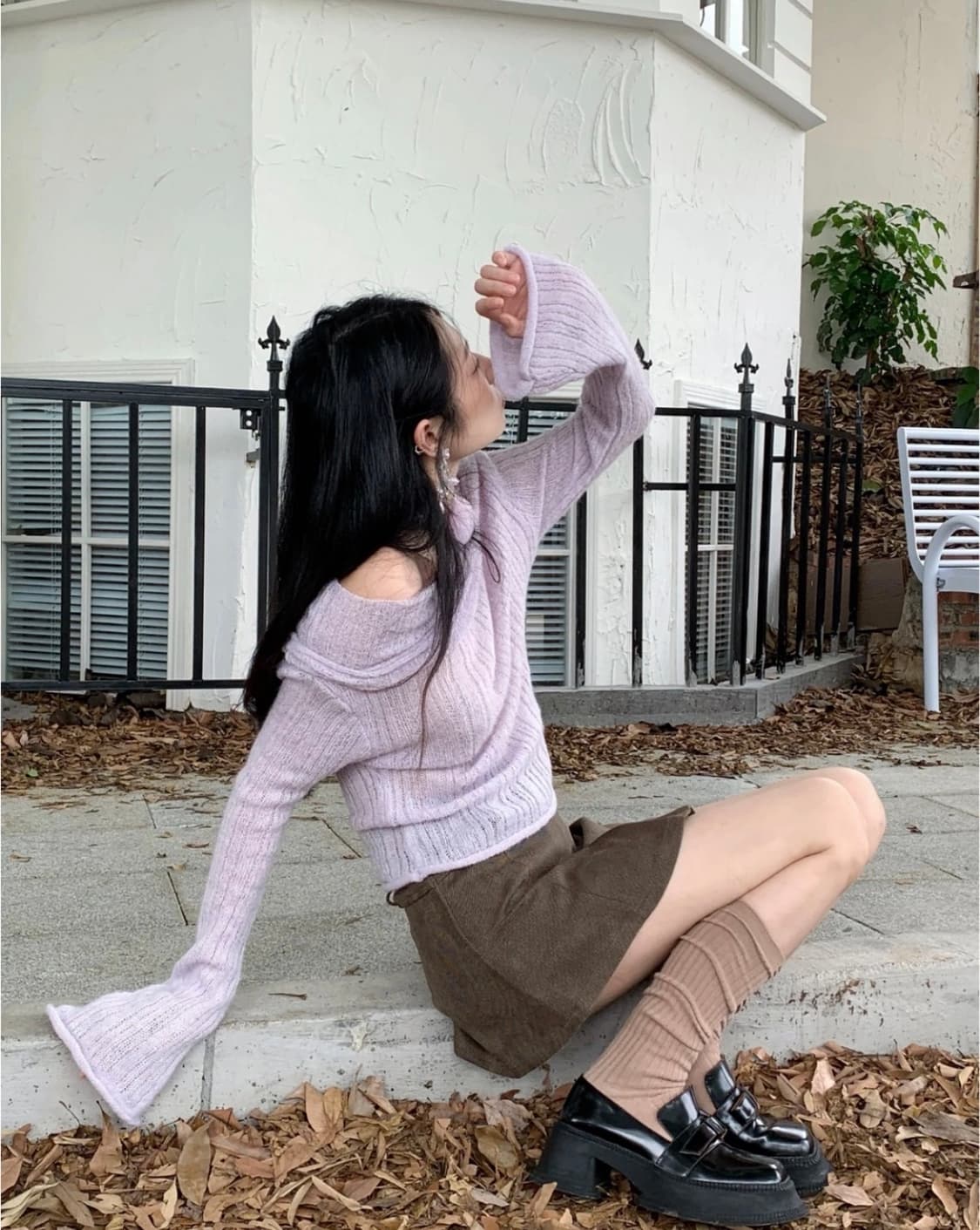 슈슈통 shushutong 리본 로퍼 신발 가죽 부츠 워커 상품이미지3