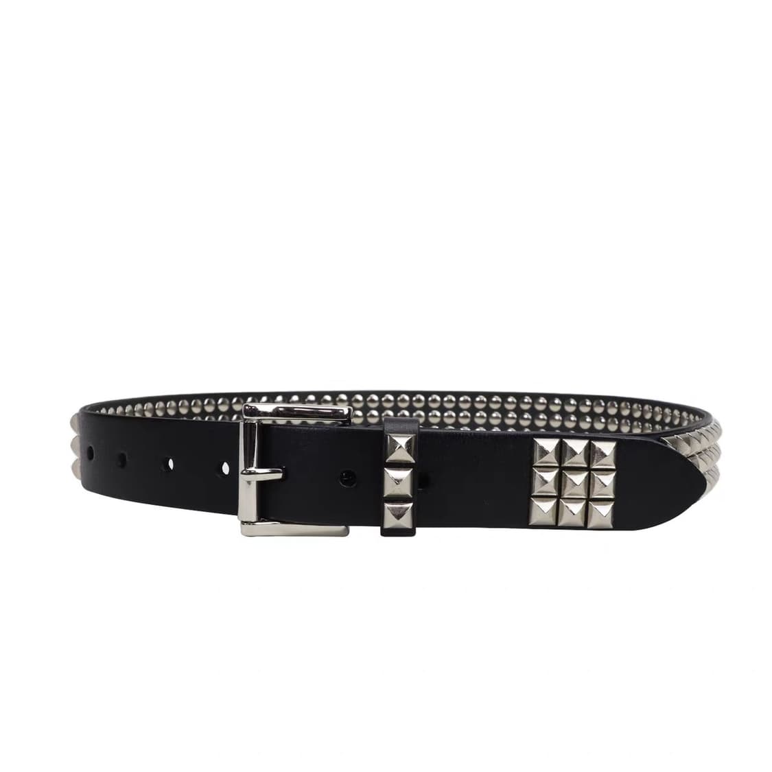 RE: Chrome Grid Stud Belt 상품이미지2