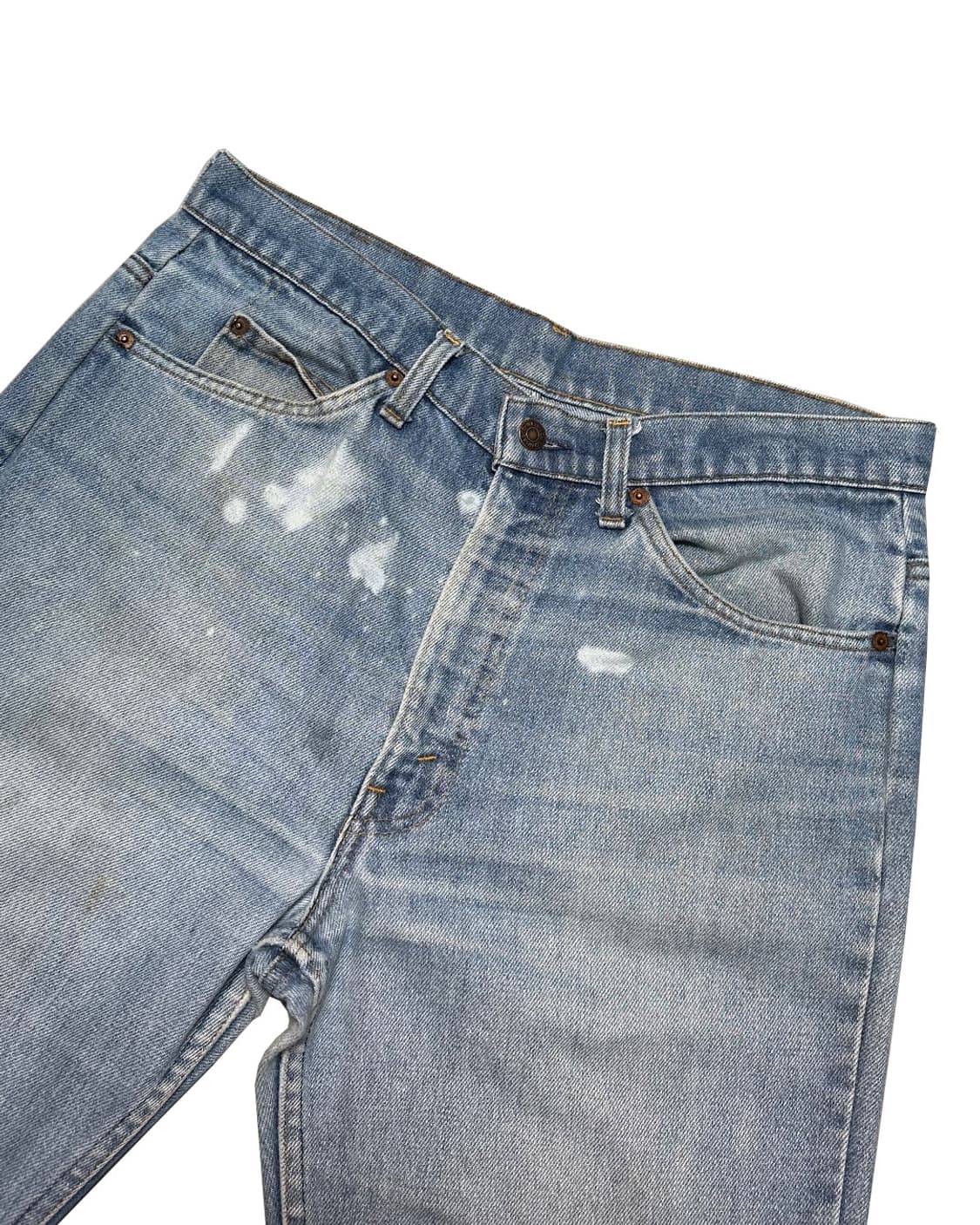 80s 리바이스517 부츠컷 오렌지탭 데님 팬츠 34x32 상품이미지3