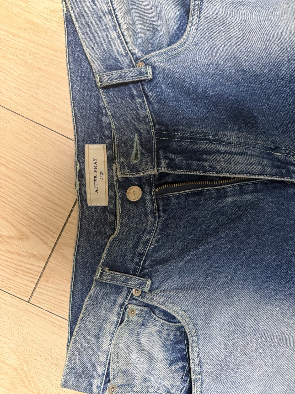 애프터 프레이 스트레이트 진 인디고  상품이미지3