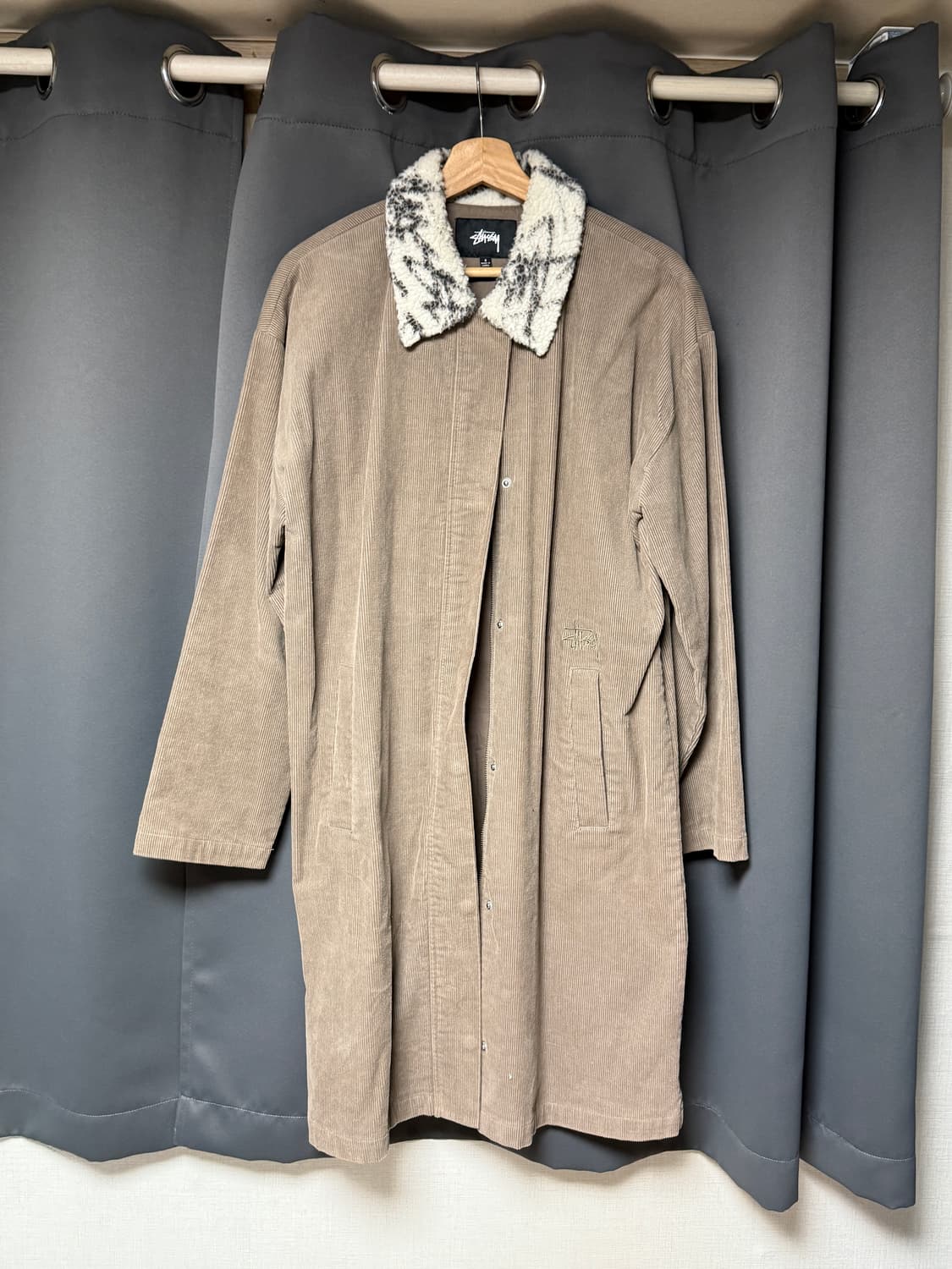 스투시 롱 코듀로이 코트 S 상품이미지3
