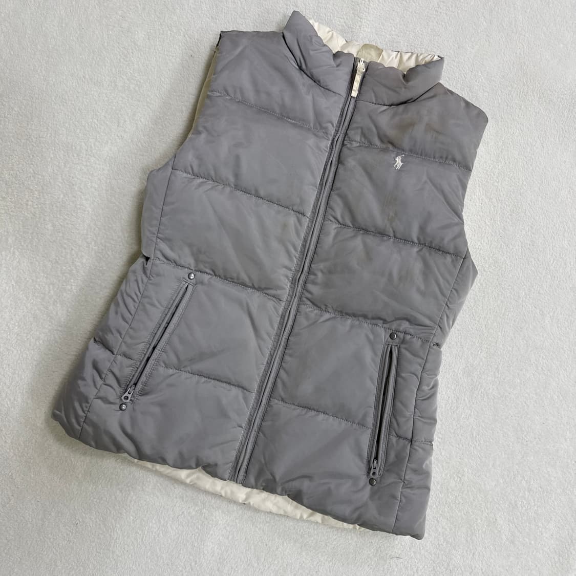 실측확인 폴로 패딩 조끼 0324T 상품이미지1