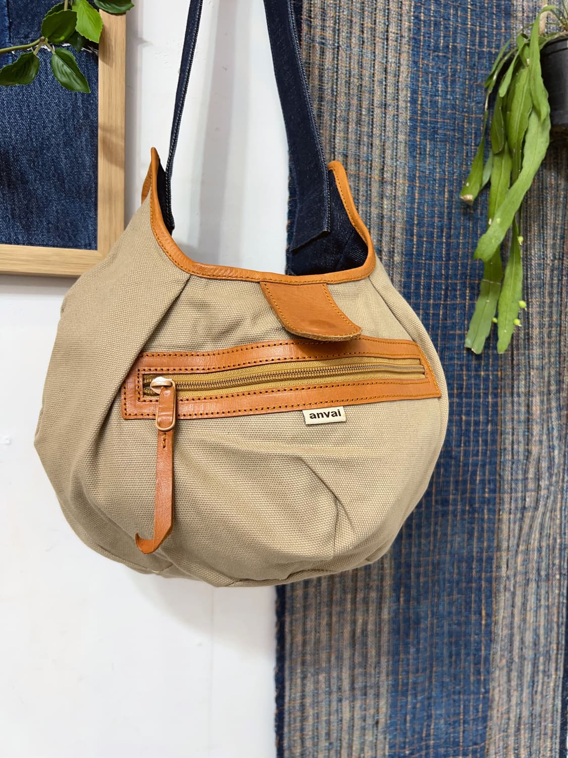 ANVAI  Patchwork Denim Ball Bag 상품이미지10