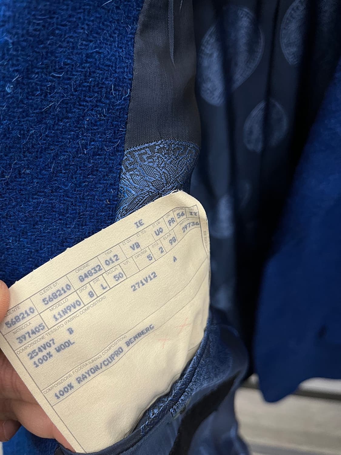 105) 베르사체 료얄블루 울코트  상품이미지10